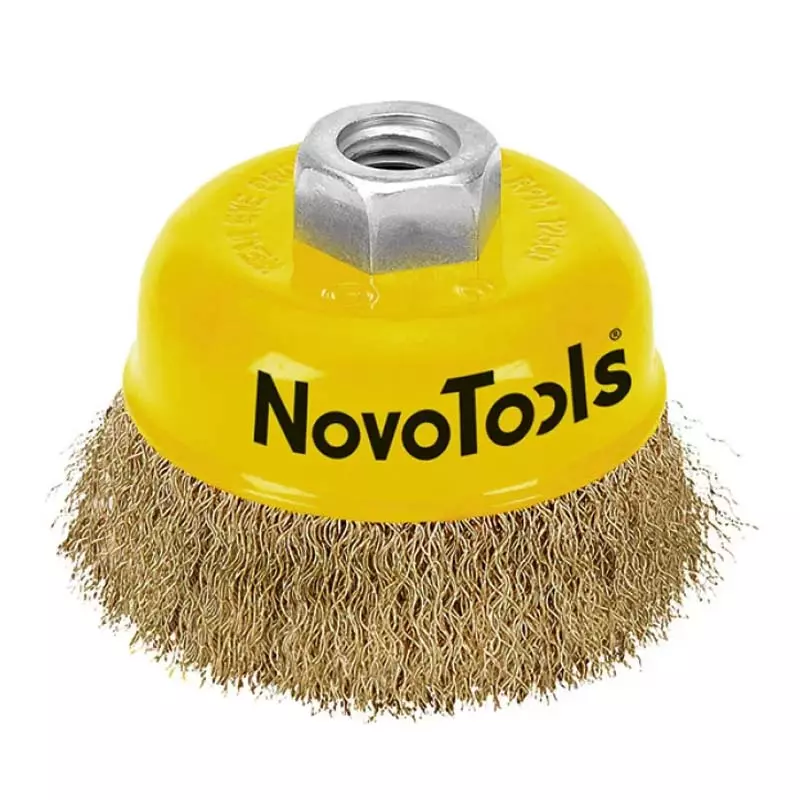 Щетка торцевая NovoTools гофрированная латунь 100 мм (NTWB10014BC) (132794) Щетка торцевая NovoTools гофрированная латунь 100 мм (NTWB10014BC) (132794)