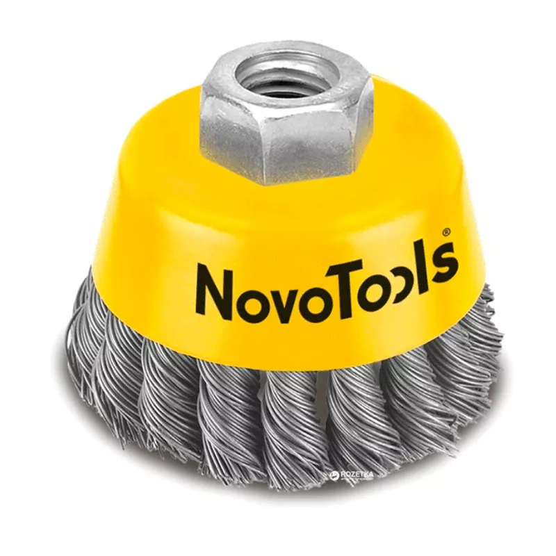 Щетка торцевая NovoTools плетеная сталь 125 мм (NTWB12514ST) (132855)