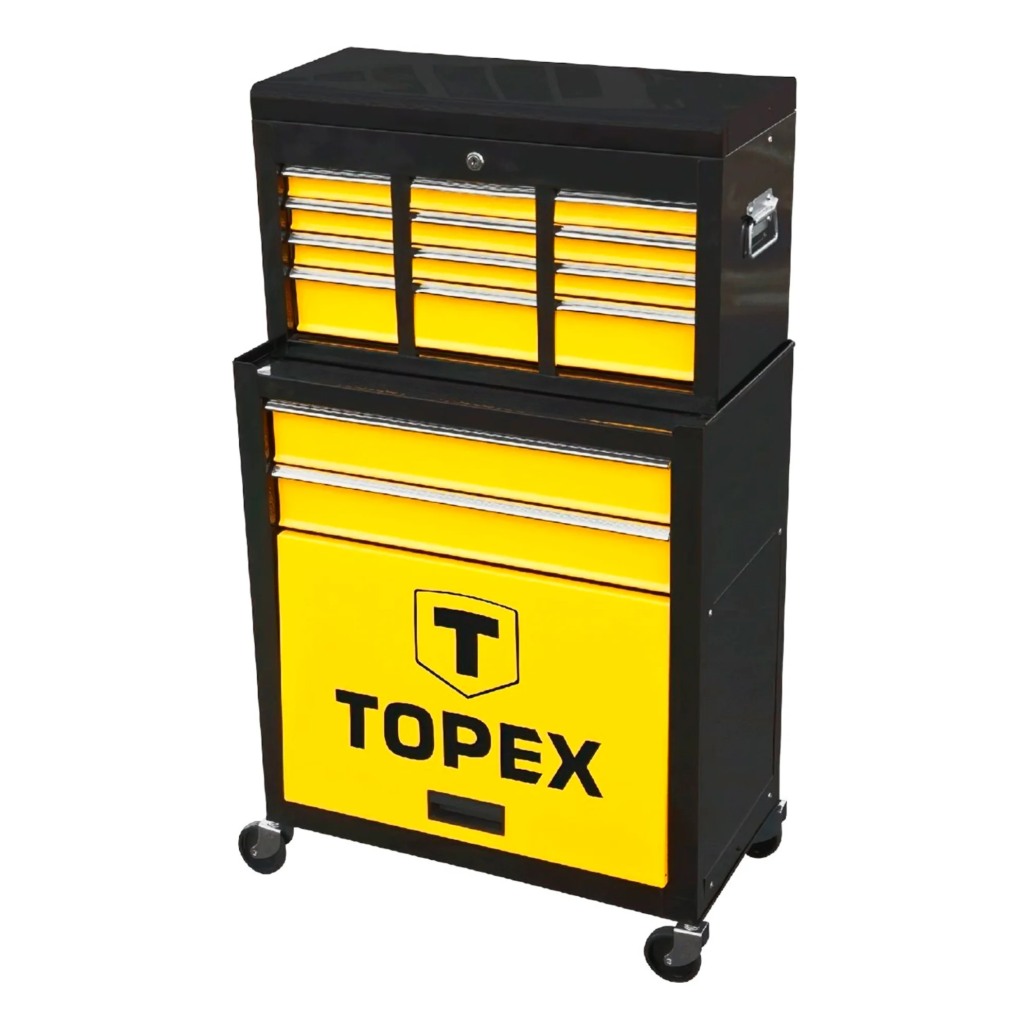 Шкаф инструментальный TOPEX, 2 выдвижных ящика, полка (79R500)