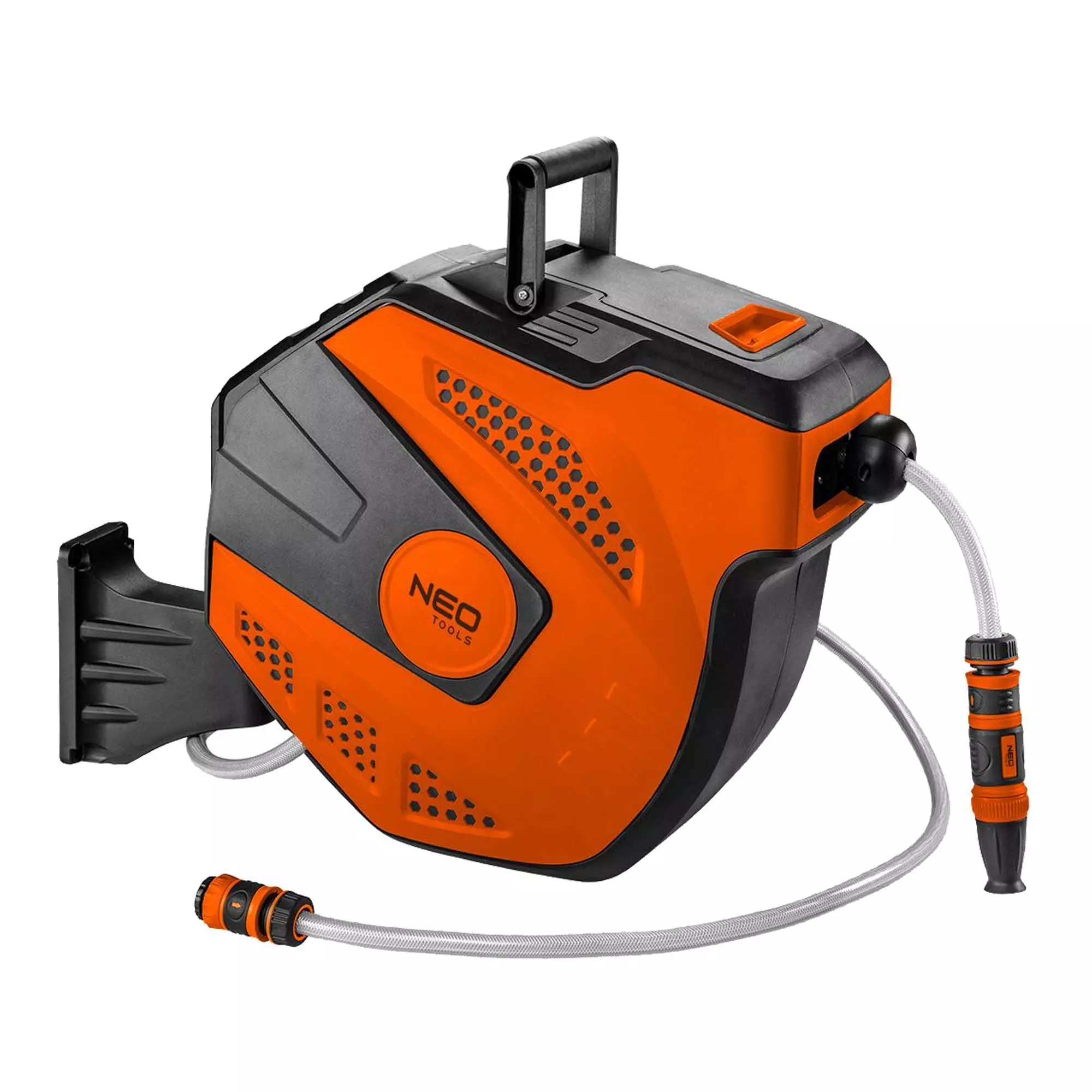 Шланг NEO TOOLS з автоматичним барабаном, 20 м+2 м (15-891) Шланг NEO TOOLS з автоматичним барабаном, 20 м+2 м (15-891)