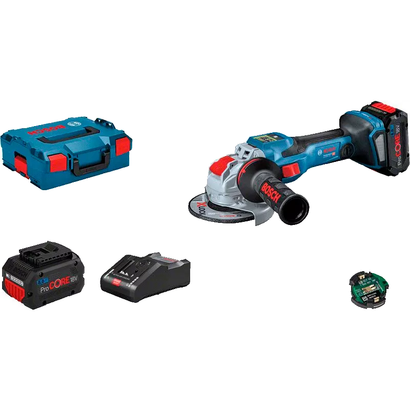 Шліфмашина кутова Bosch GWX 18V-15 SC, 18В, 2x8Ah, ЗУ, 125мм, 3400-11000об/хв (0.601.9H6.501) Шліфмашина кутова Bosch GWX 18V-15 SC, 18В, 2x8Ah, ЗУ, 125мм, 3400-11000об/хв (0.601.9H6.501)