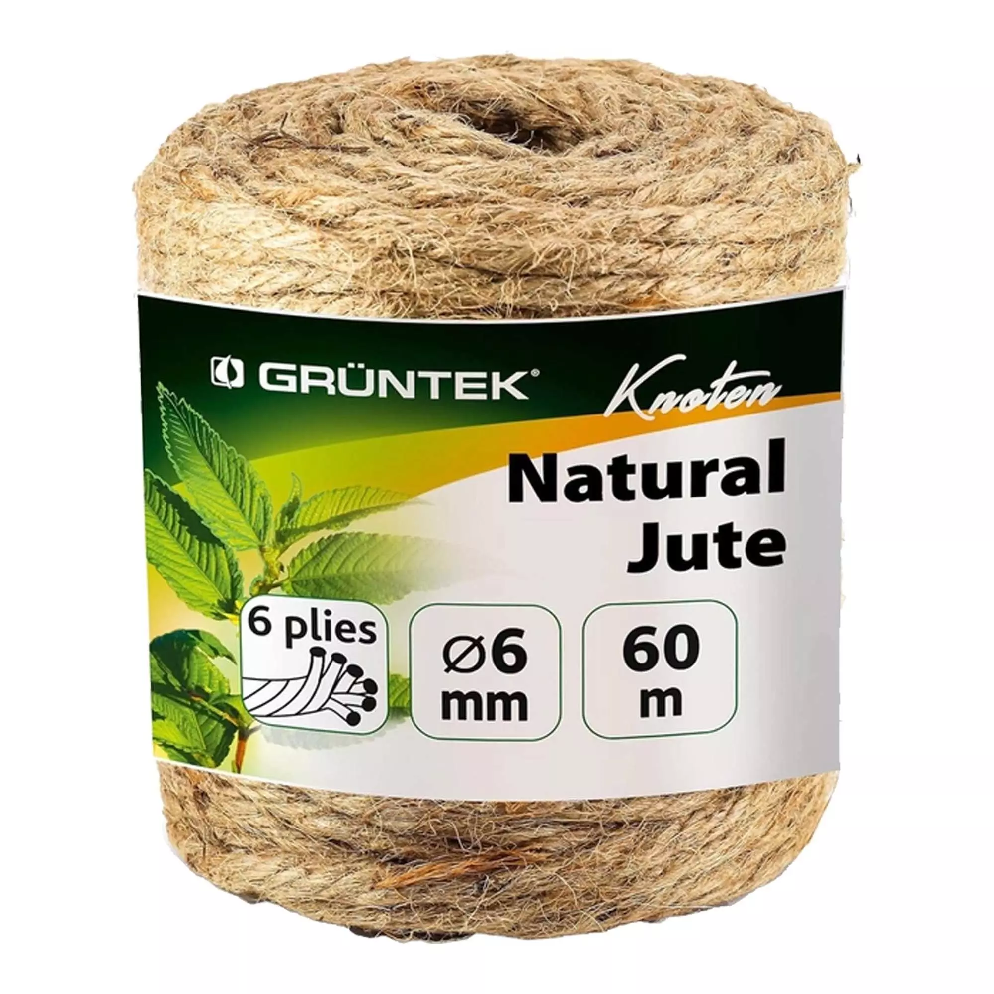 Шпагат Gruntek джутовый 6мм 60м (295606151) Шпагат Gruntek джутовый 6мм 60м (295606151)
