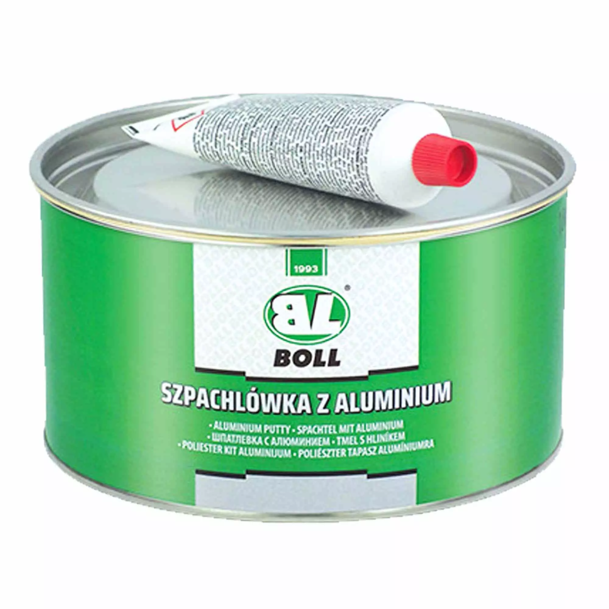 Шпаклевка с пылью алюминия BOLL серебристая 1.8 кг (404693) (002018)