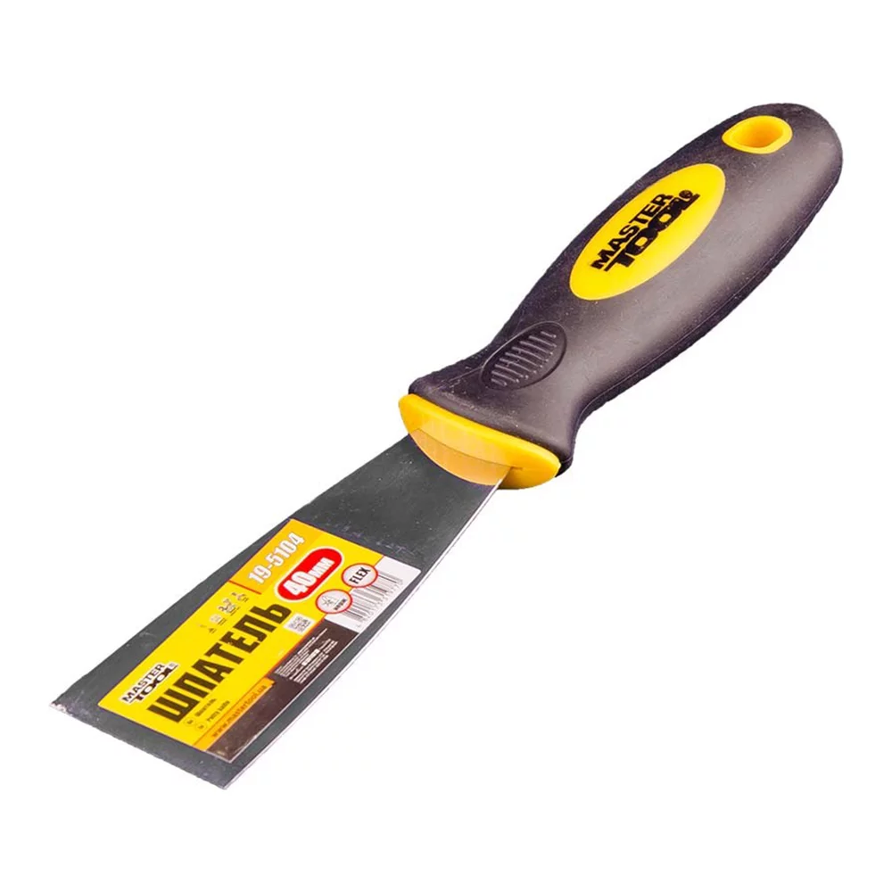 Шпатель малярный Mastertool Flex TPR ручка 40 мм (19-5104) Шпатель малярный Mastertool Flex TPR ручка 40 мм (19-5104)
