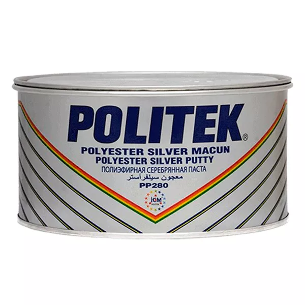 Шпаклівка поліефірна POLITEK PP280 срібна 1кг (94879)(987953) Шпаклівка поліефірна POLITEK PP280 срібна 1кг (94879)(987953)