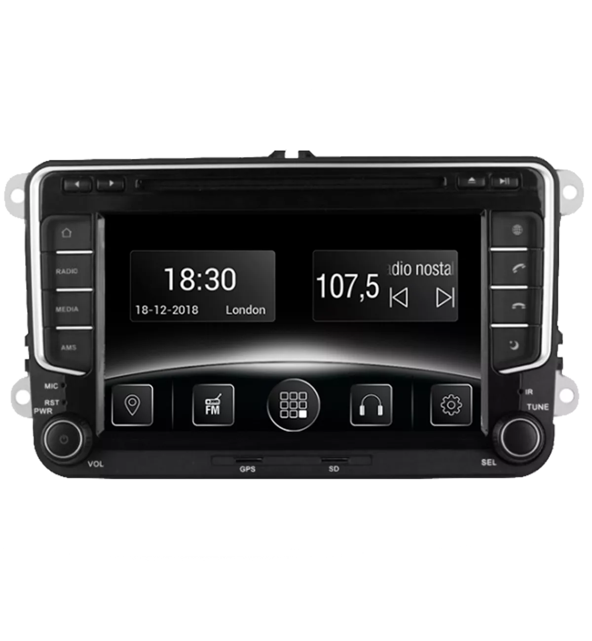 Gazer CM5007-T5 Мультимедийная автомобильная система для Volkswagen, Skoda, Seat, 2008-2016 Gazer CM5007-T5 Мультимедийная автомобильная система для Volkswagen, Skoda, Seat, 2008-2016