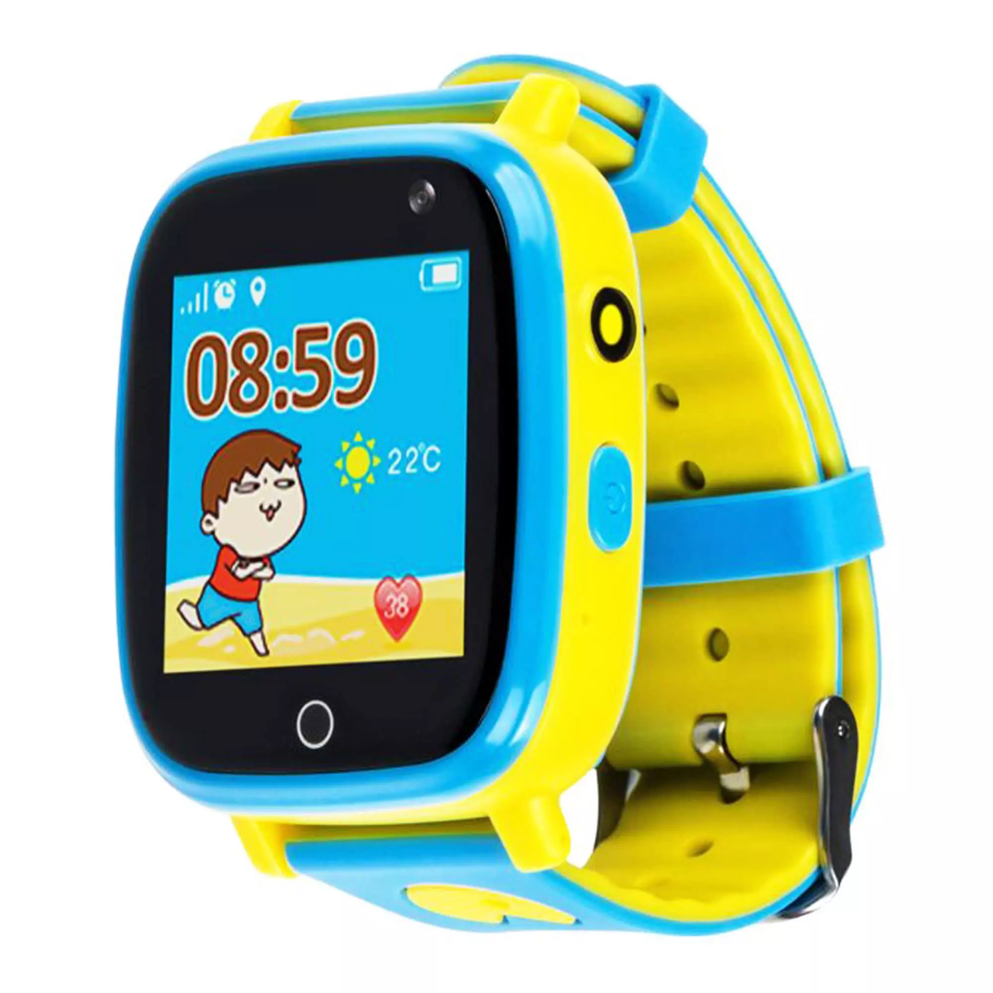 Смарт-часы для детей AmiGo GO001 GLORY iP67 Blue-Yellow (976266)