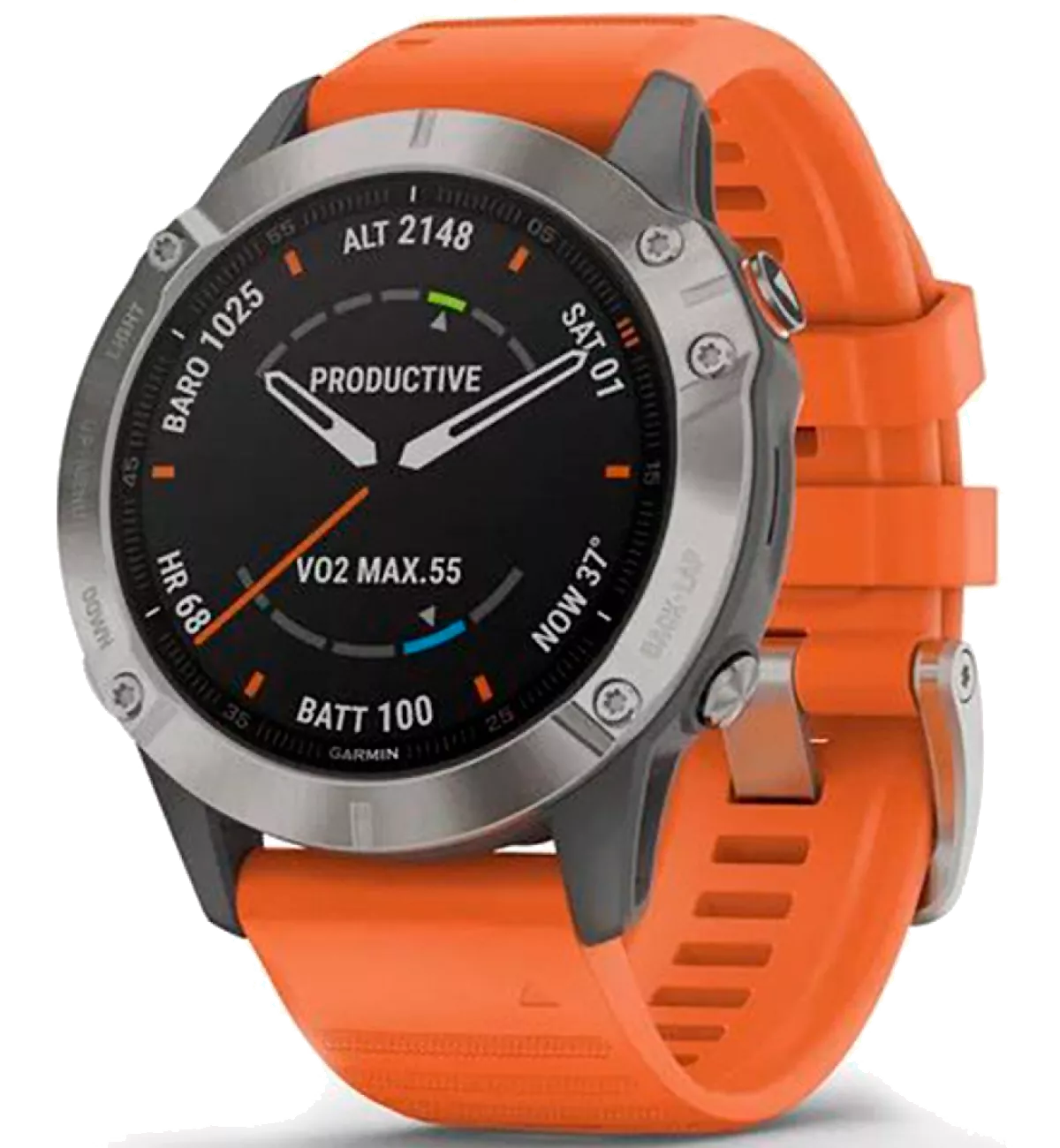 Смарт-часы Garmin Fenix 5 Titanium with Ebmer Orange band (010-02158-14) Смарт-часы Garmin Fenix 5 Titanium with Ebmer Orange band (010-02158-14)