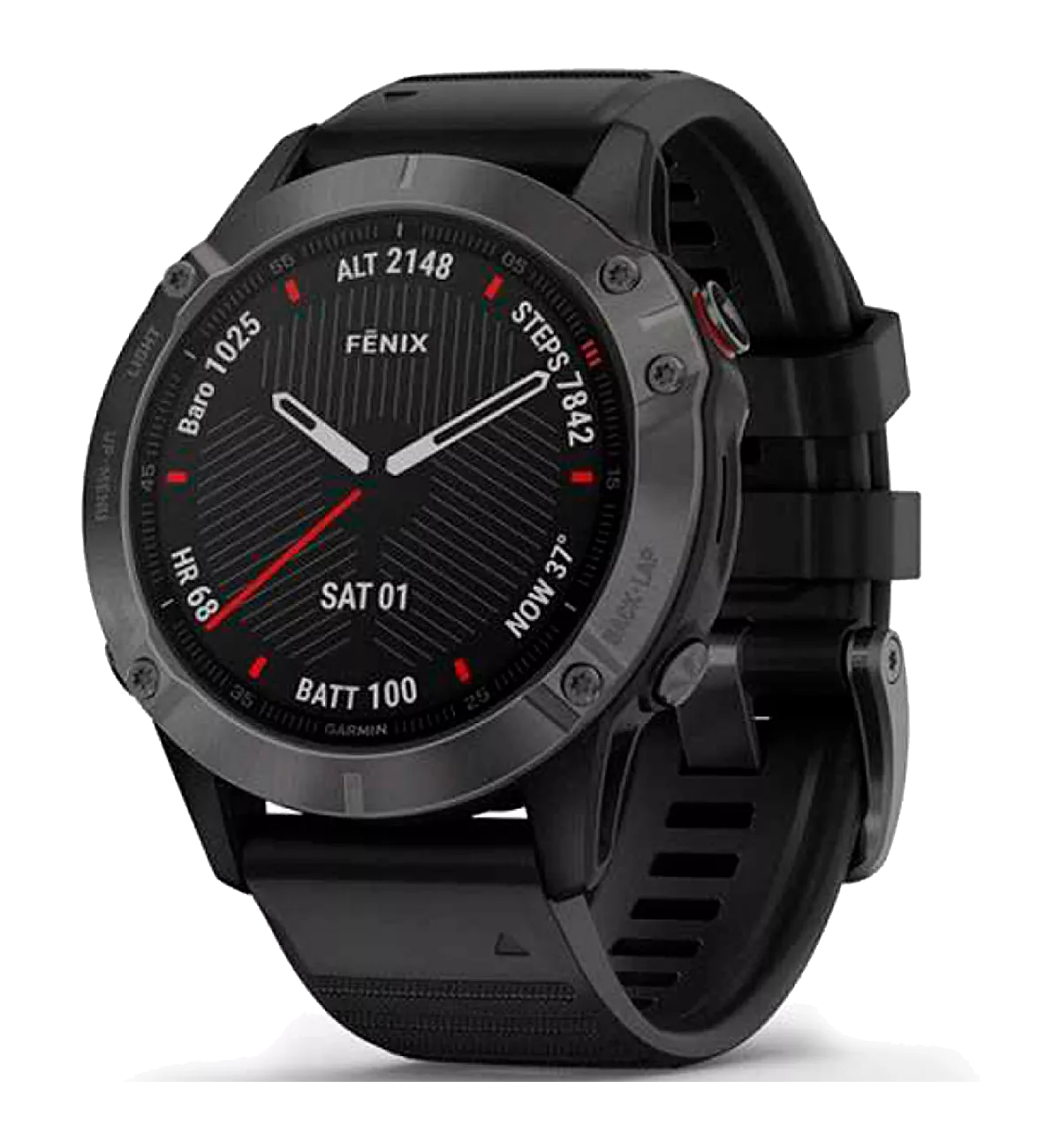 Смарт-часы Garmin Fenix 6 Carbon Gray DLC with Black Band (010-02158-11) Смарт-часы Garmin Fenix 6 Carbon Gray DLC with Black Band (010-02158-11)