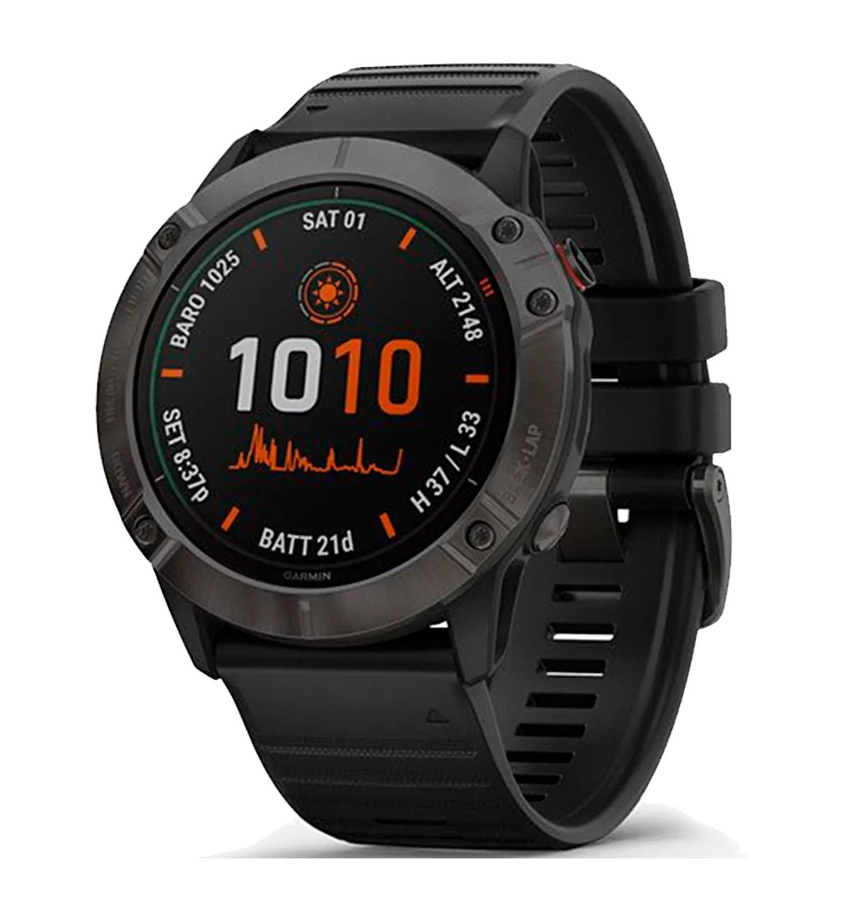 Смарт-часы Garmin Fenix 6X Pro Solar Titanium Carbon Gray DLC with Black Band (010-02157-21) Смарт-часы Garmin Fenix 6X Pro Solar Titanium Carbon Gray DLC with Black Band (010-02157-21)