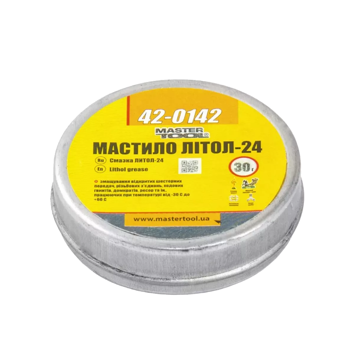 Смазка литол-24 MASTER TOOL 30 г, жерсть (42-0142) Смазка литол-24 MASTER TOOL 30 г, жерсть (42-0142)