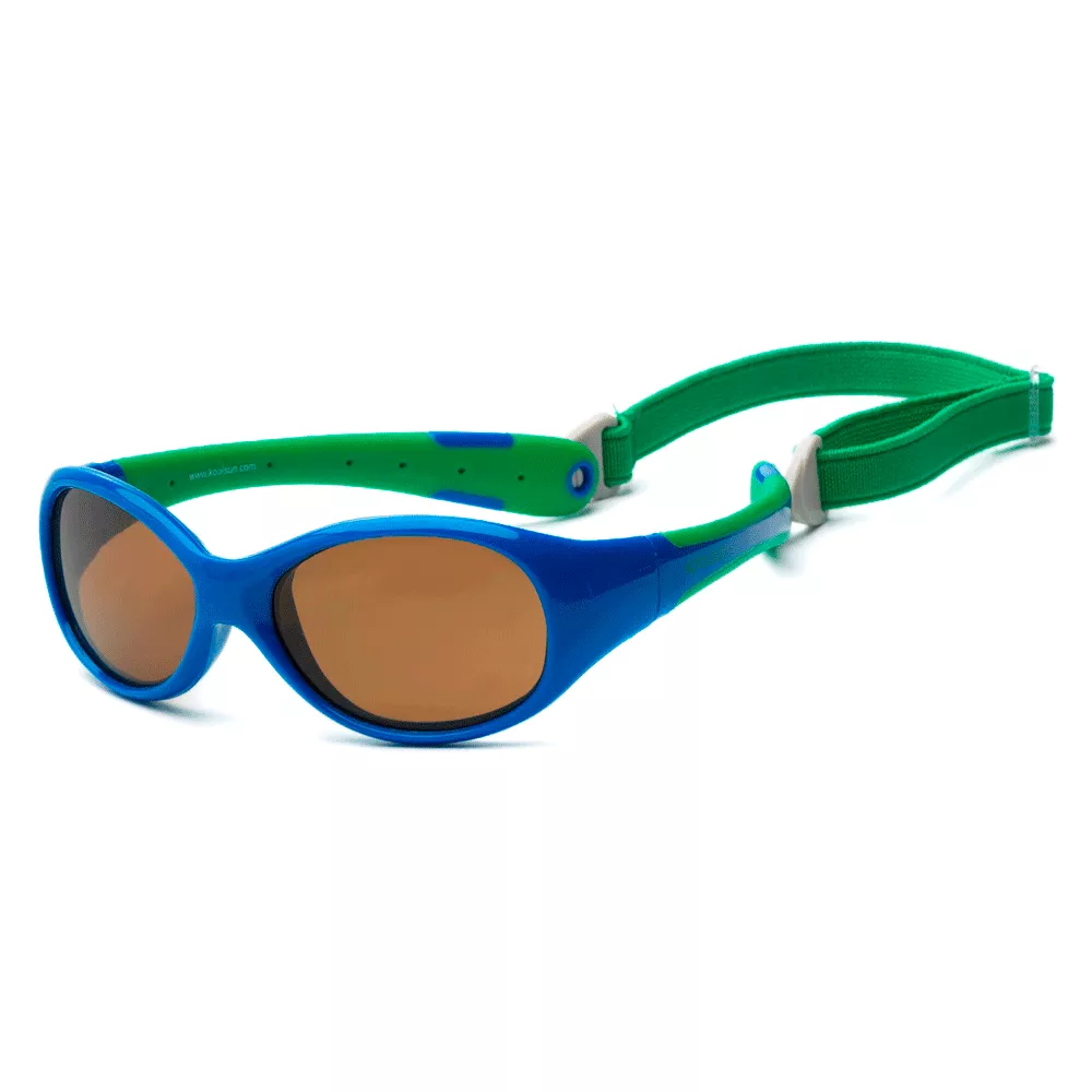 Солнцезащитные очки Koolsun Flex сине-зеленые до 3 лет (KS-FLRS000)