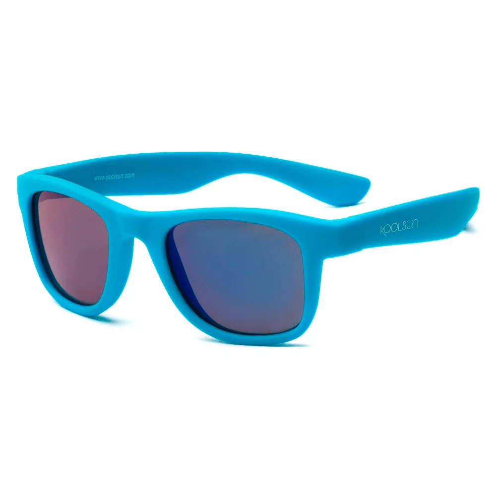 Солнцезащитные очки Koolsun Wave неоново-голубые до 5 лет (KS-WANB001)