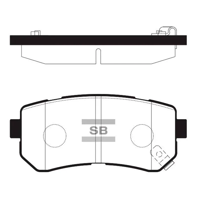 Sangsin SP1187 Гальмівні колодки