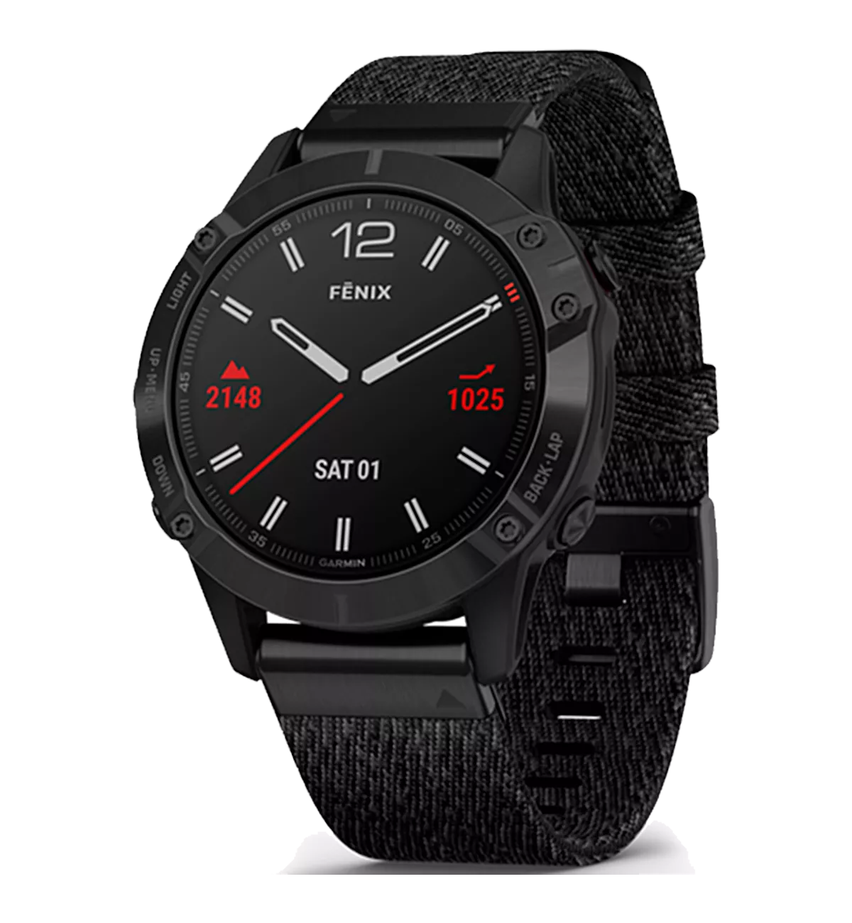 Спортивний годинник Garmin Fenix 6 Black DLC with Heathered Black Nylon Band (010-02158-17) Спортивний годинник Garmin Fenix 6 Black DLC with Heathered Black Nylon Band (010-02158-17)