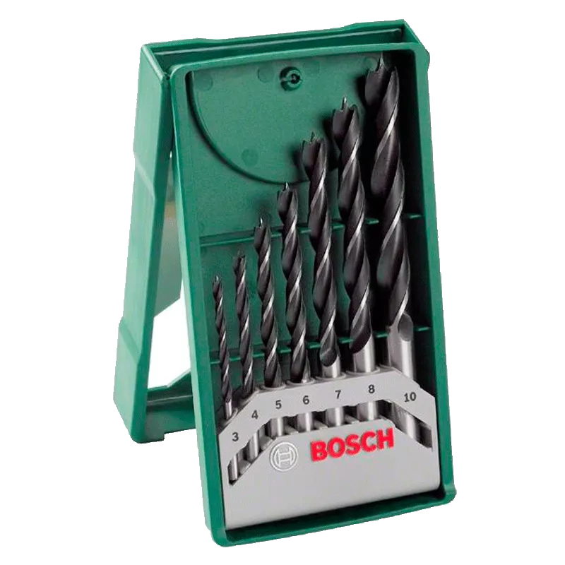 Сверла по дереву Bosch Mini-X-Line набор 7 шт, 3, 4, 5, 6, 7, 8 , 10 мм (2.607.019.580)