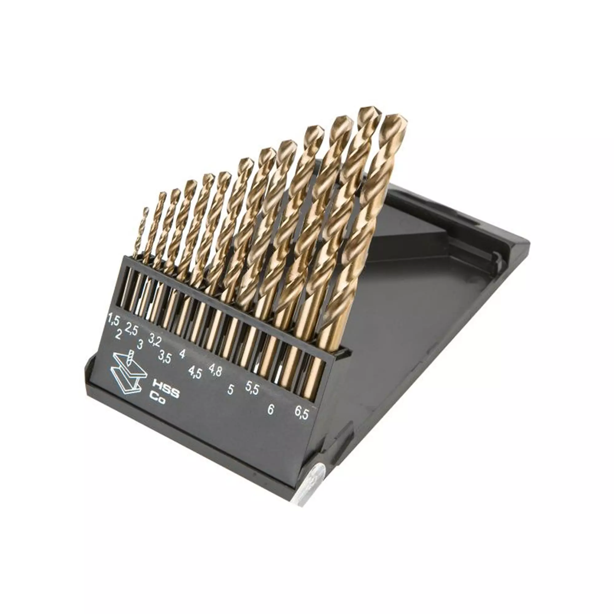 Сверла по металлу GRAPHITE HSS-Co 1.5-6.5 мм 13 шт (57H088)