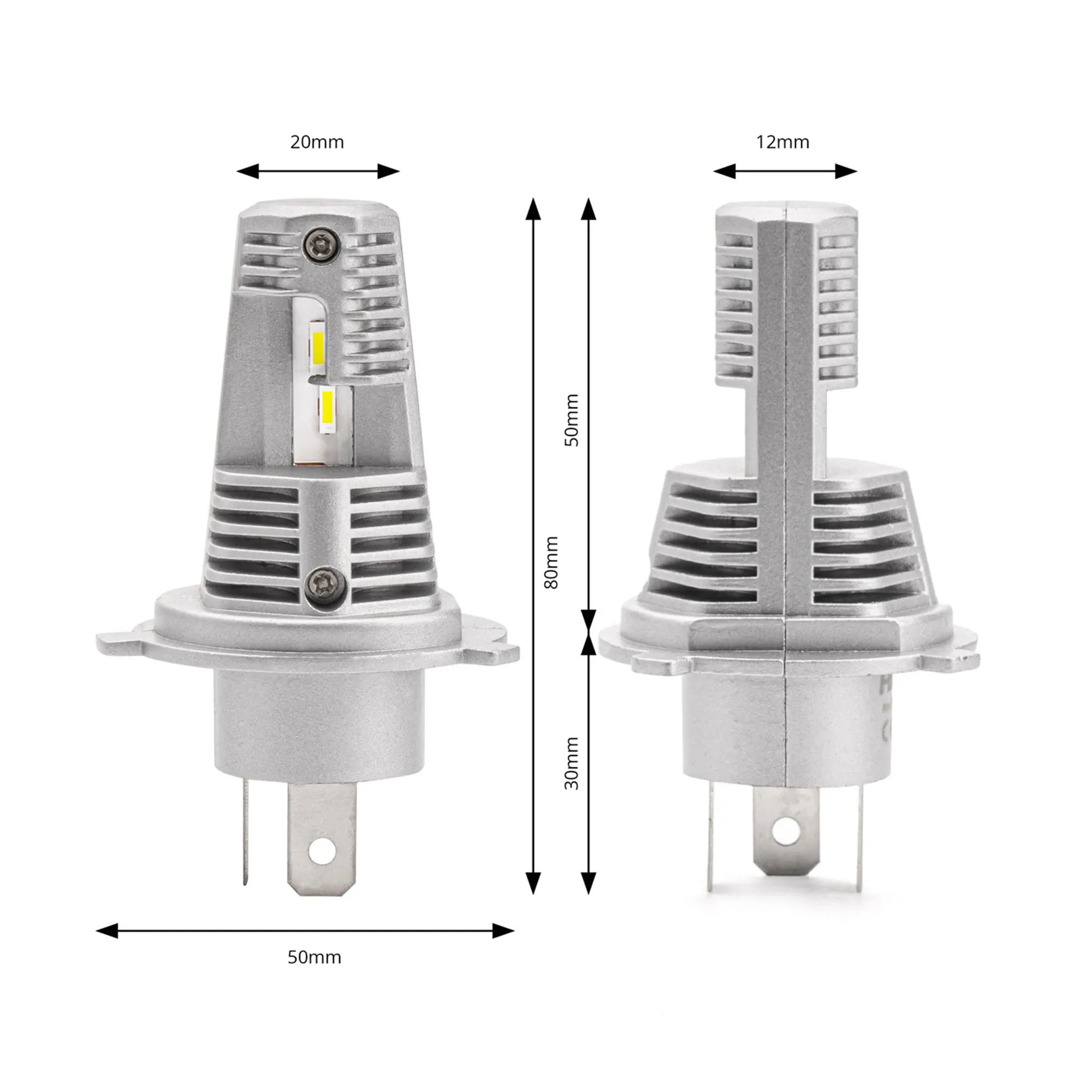 Светодиодные фары AMIO X1 H4/H19 6500K 10-16V 40W (02965)