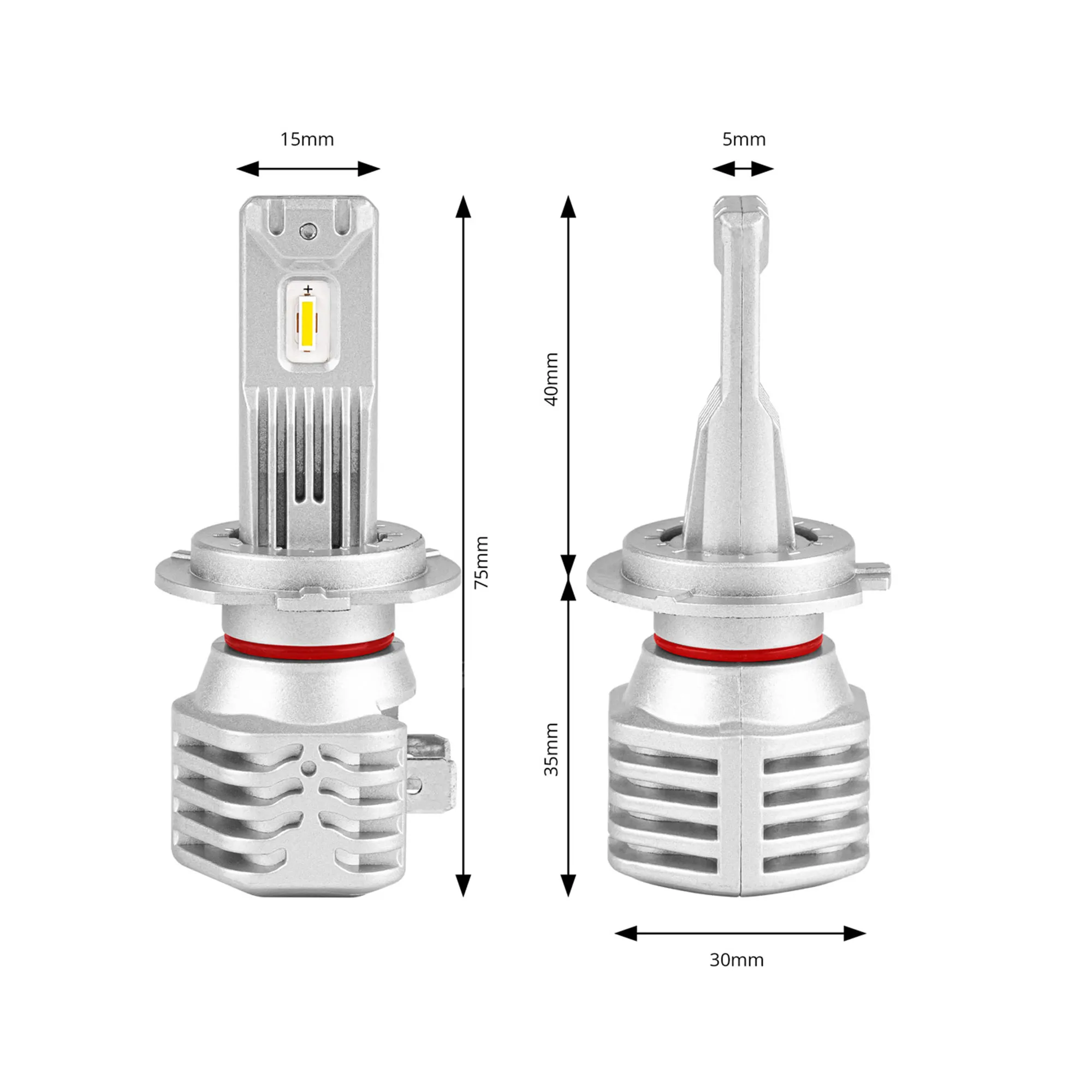 Светодиодные фары AMIO X1 H7/H18 6500K 10-16V 40W (02966)