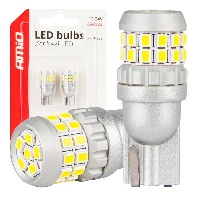 Светодиодные лампы AMiO White CANBUS T10 W5W 12V/24V (04233/042335)