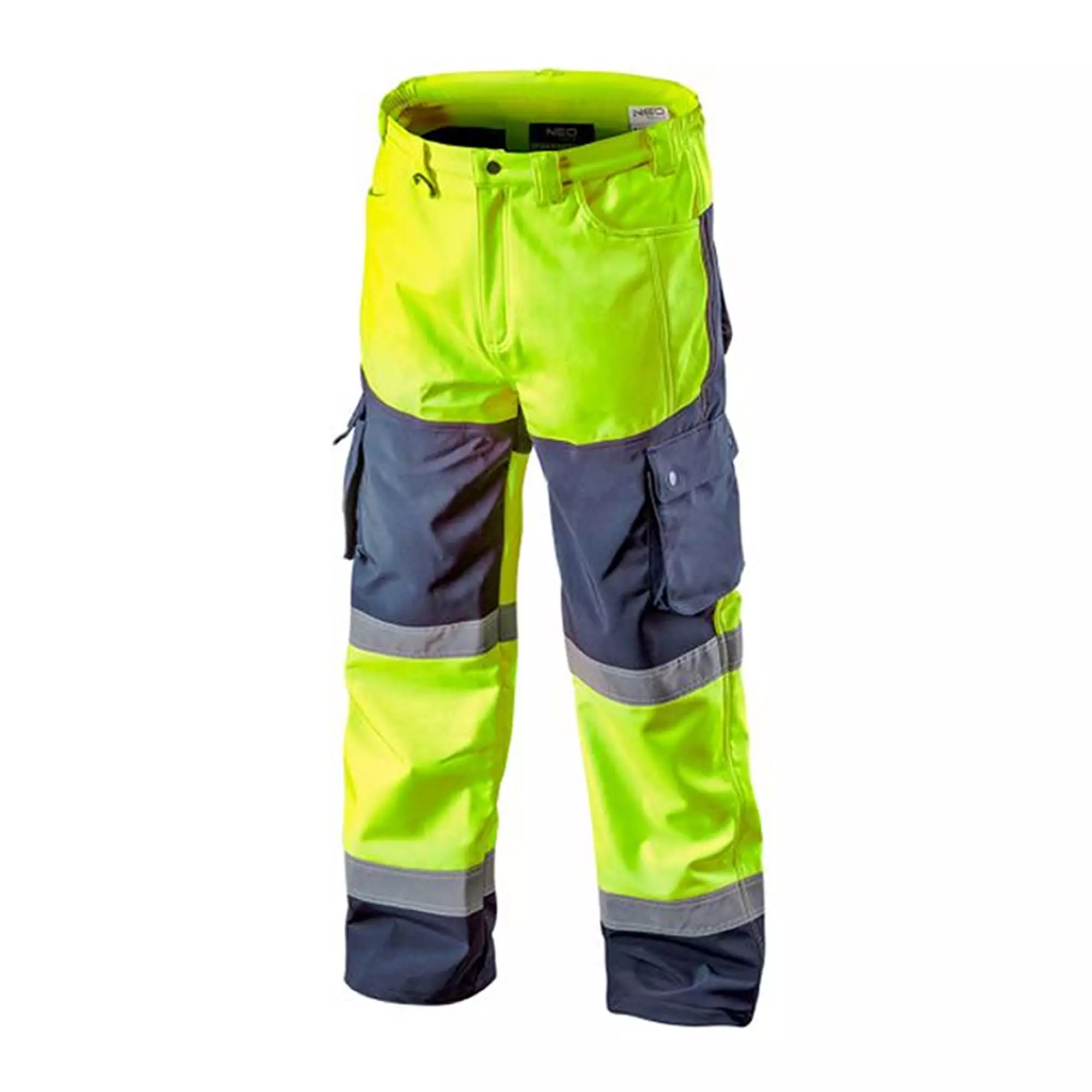 Світлоповертальні штани NEO TOOLS softshell, жовті, розмір S (81-750-S)