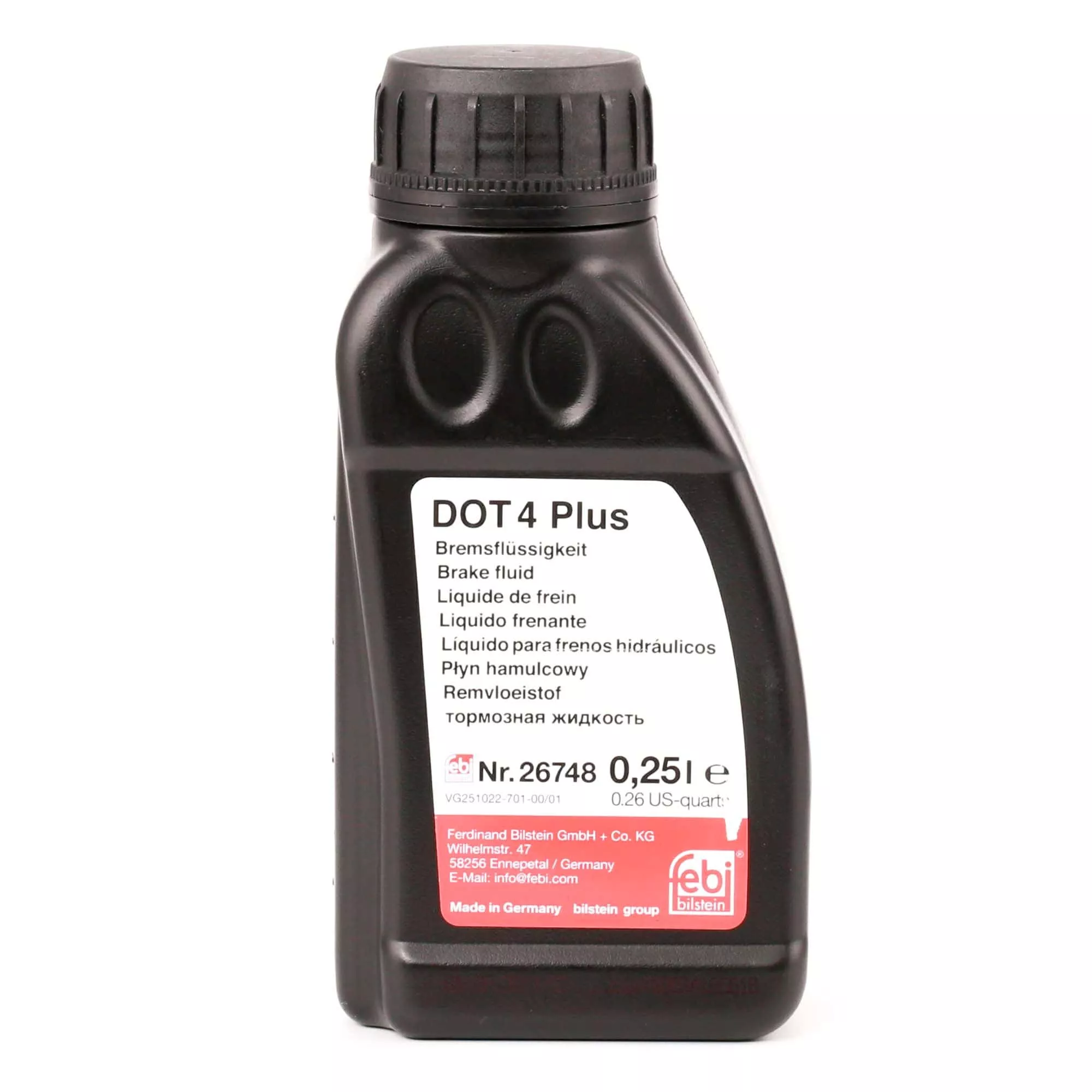 Тормозная жидкость Febi Bilstein Brake Fluid DOT 4 0,25л (26746) Тормозная жидкость Febi Bilstein Brake Fluid DOT 4 0,25л (26746)