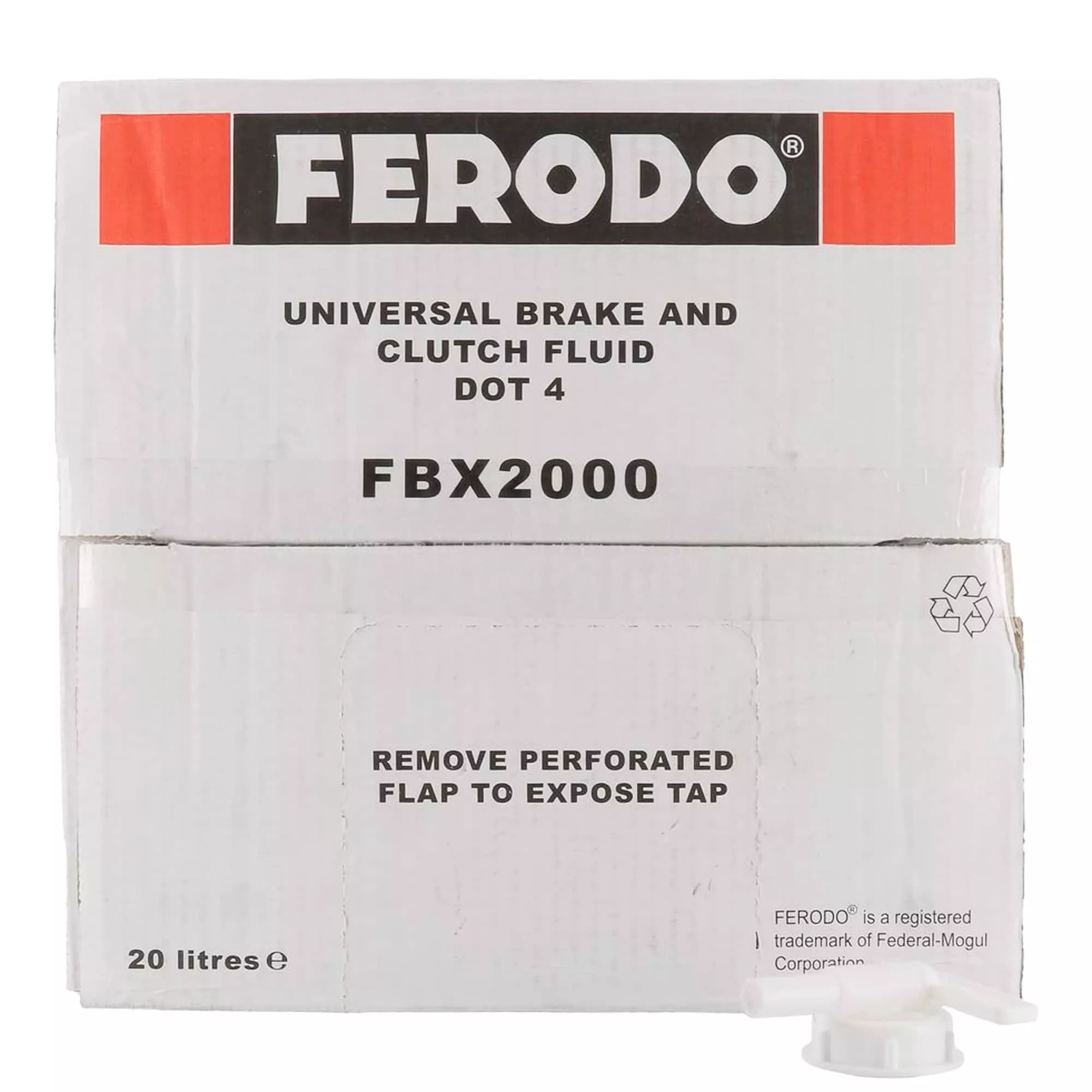 Тормозная жидкость Ferodo DOT 4 20л (FBX2000)