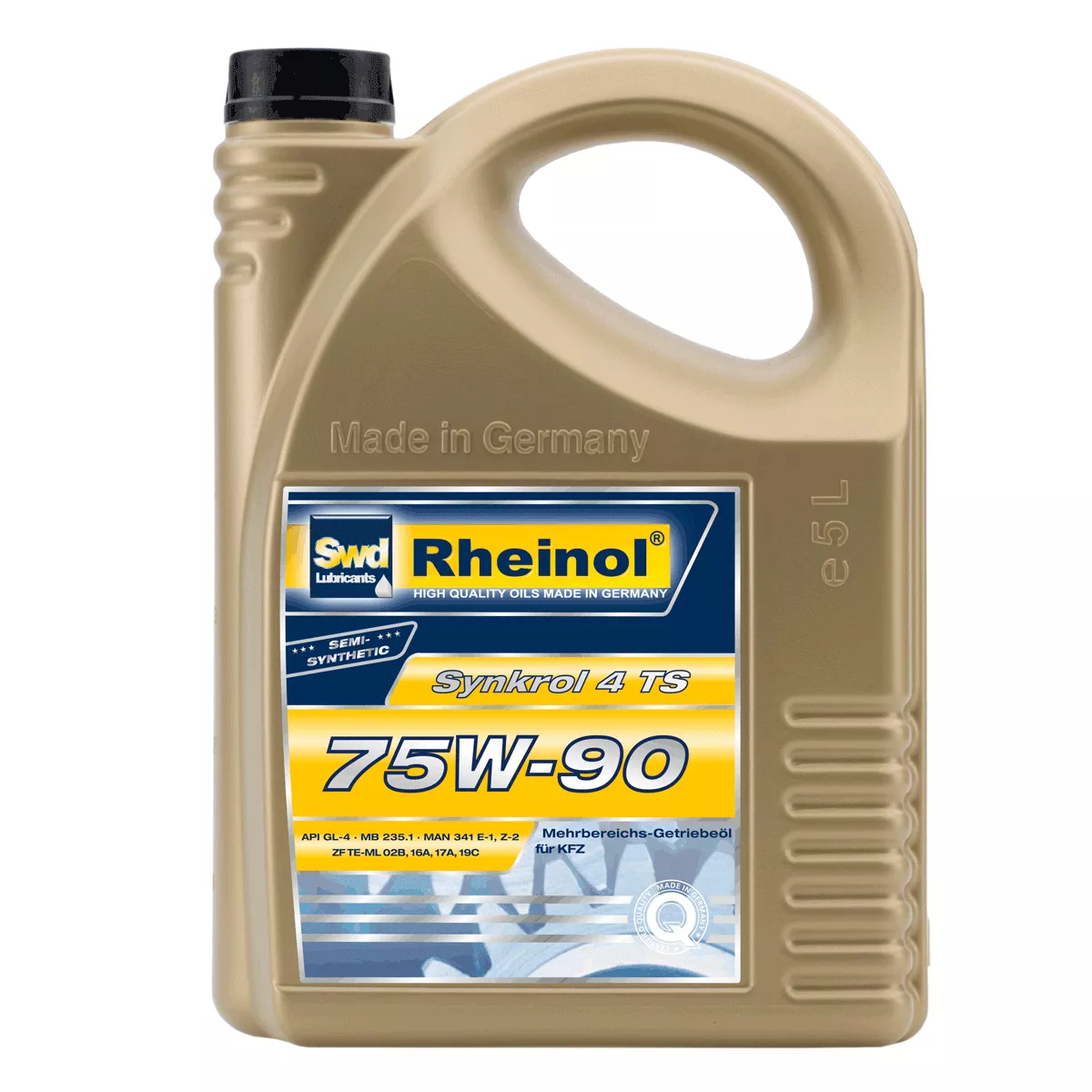 Трансмиссионная жидкость SwdRheinol Synkrol 4 TS 75W-90 5л (32514,58) Трансмиссионная жидкость SwdRheinol Synkrol 4 TS 75W-90 5л (32514,58)