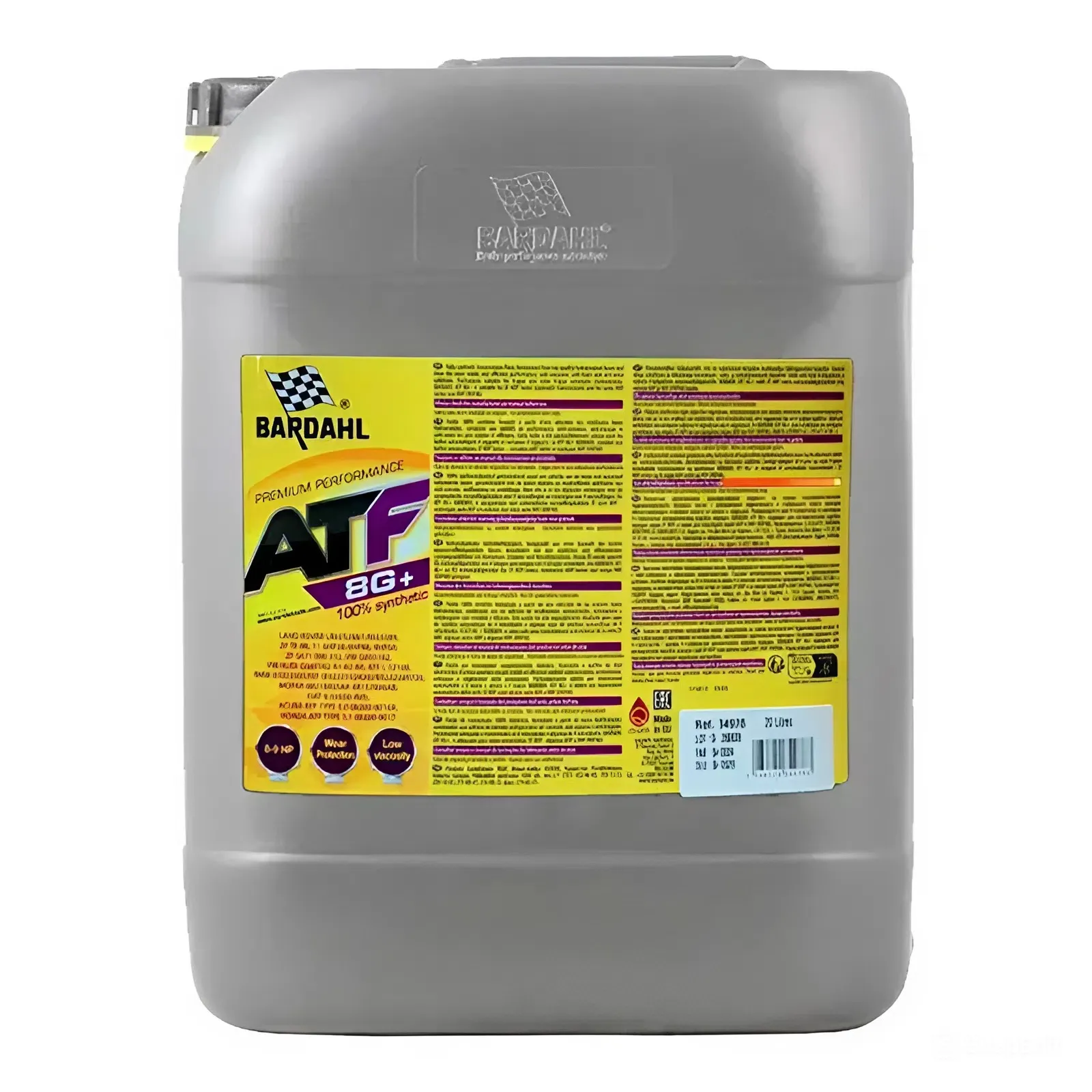 Трансмиссионное масло BARDAHL ATF 8G+ 20л (34978)