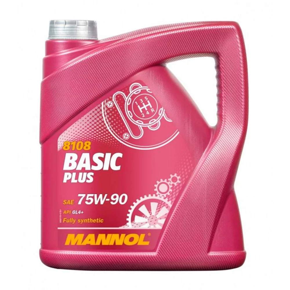 Трансмиссионное масло MANNOL BASIC PLUS GETRIEBEOEL SAE 75W-90 4л (MN8108-4)