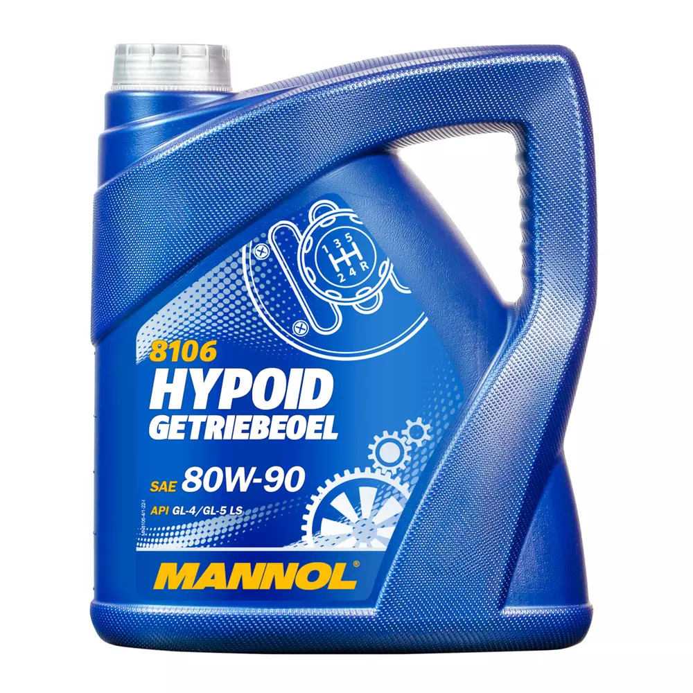Трансмиссионное масло MANNOL HYPOID GETRIEBEOEL Hypoid Gear Oil SAE 80W-90 4л (MN8106-4)