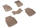 Трехслойные коврики Sotra 3D Premium 12mm Beige для Audi A8 (long)(D4) 2010-> (5