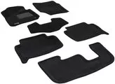 Трехслойные коврики Sotra 3D Premium 12mm Black для Audi Q7 (mkI) 2005-2015 (6 p