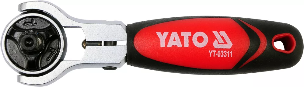 Трещотка с вращающейся головкой YATO 1/4" 115мм (YT-03311) Трещотка с вращающейся головкой YATO 1/4" 115мм (YT-03311)