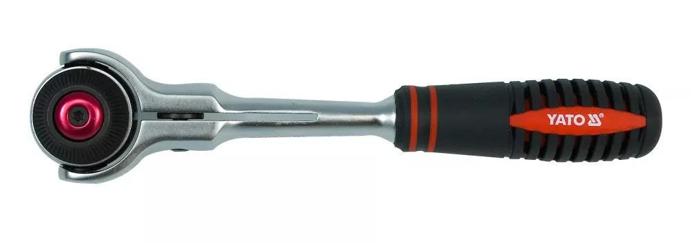 Трещотка с вращающейся головкой YATO 1/4" 145мм (YT-0720) Трещотка с вращающейся головкой YATO 1/4" 145мм (YT-0720)