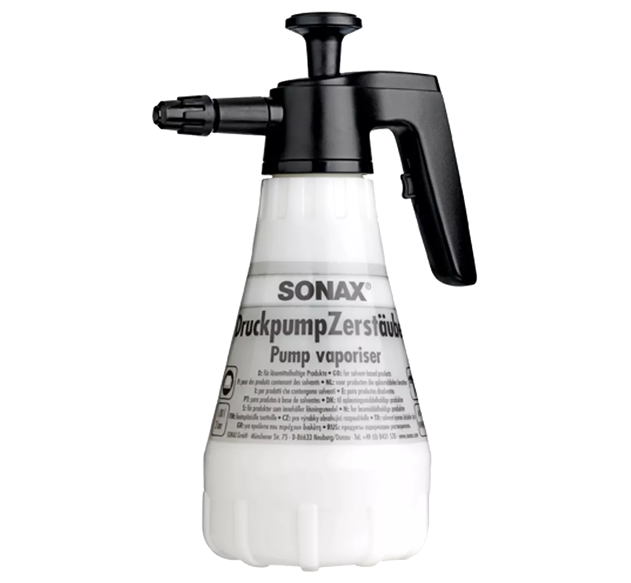 Триггер (распылитель) для растворителей SONAX 500 мл (496900)