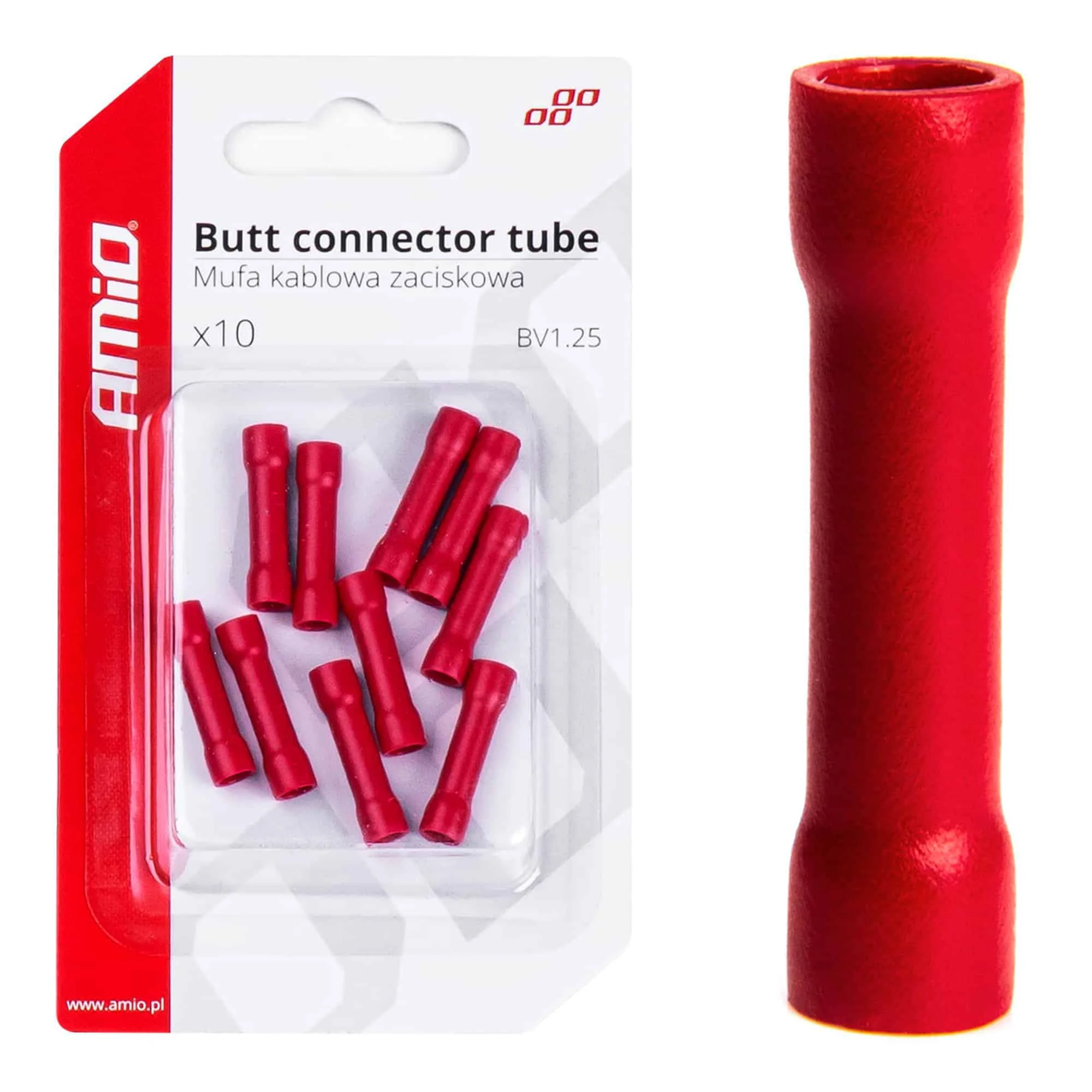 Труба стыковая AMiO Red MPD 1.25 10шт. (03073/030738) Труба стыковая AMiO Red MPD 1.25 10шт. (03073/030738)