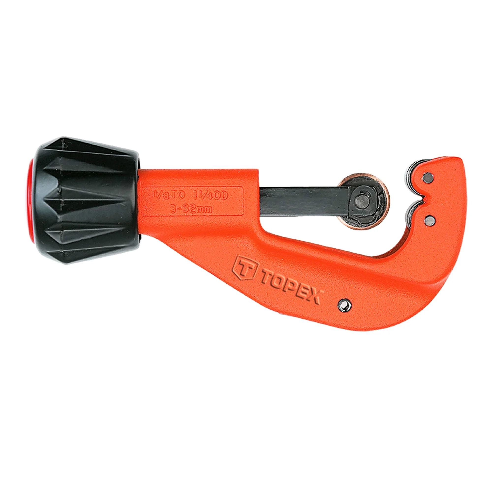 Труборез для медных и алюминиевых труб TOPEX 3-32 мм, (1/8" - 1.1/4") (34D033) Труборез для медных и алюминиевых труб TOPEX 3-32 мм, (1/8" - 1.1/4") (34D033)