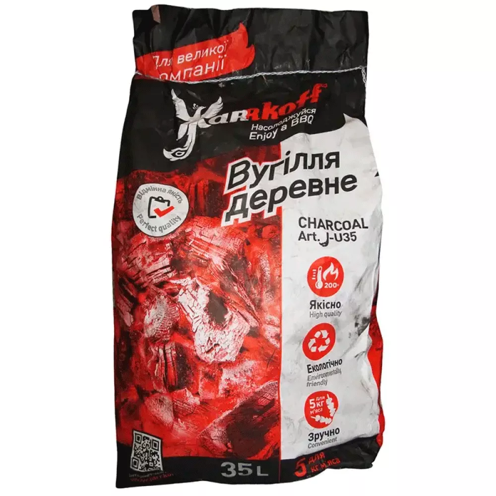 Вугілля деревне Jarrkoff J-U35 (4,5кг) (186-1003) Вугілля деревне Jarrkoff J-U35 (4,5кг) (186-1003)