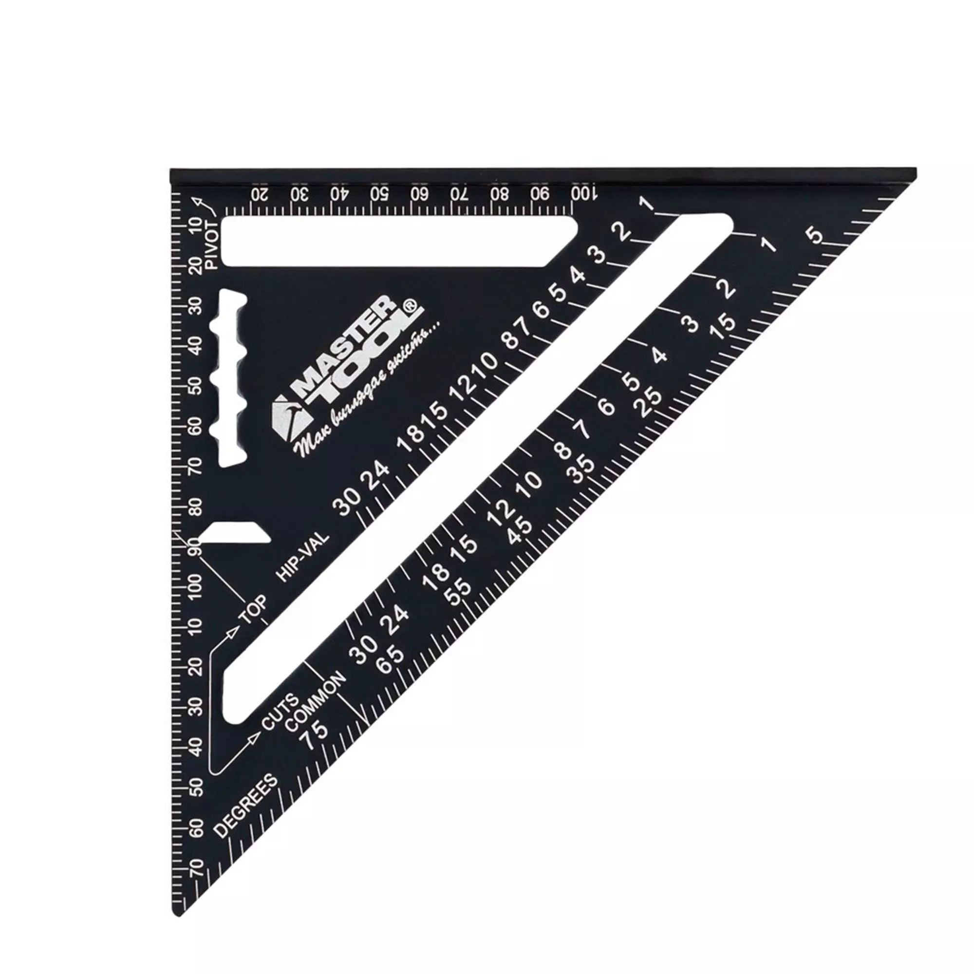 Кутник теслі Mastertool Swanson алюмінієвий 180 мм (30-3518) Кутник теслі Mastertool Swanson алюмінієвий 180 мм (30-3518)