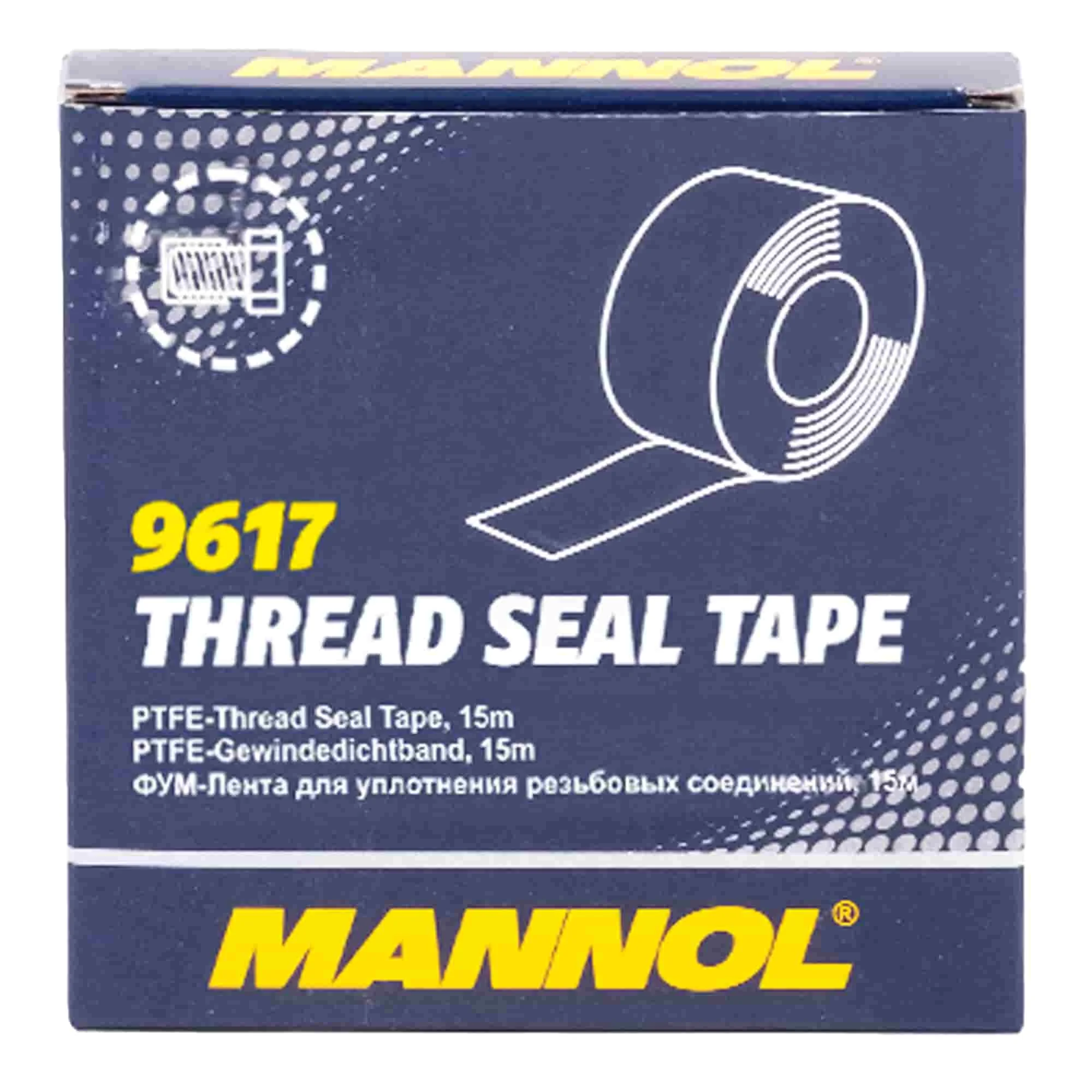 Универсальная фторопластовая лента MANNOL Thread Seal Tape 15м (9617)