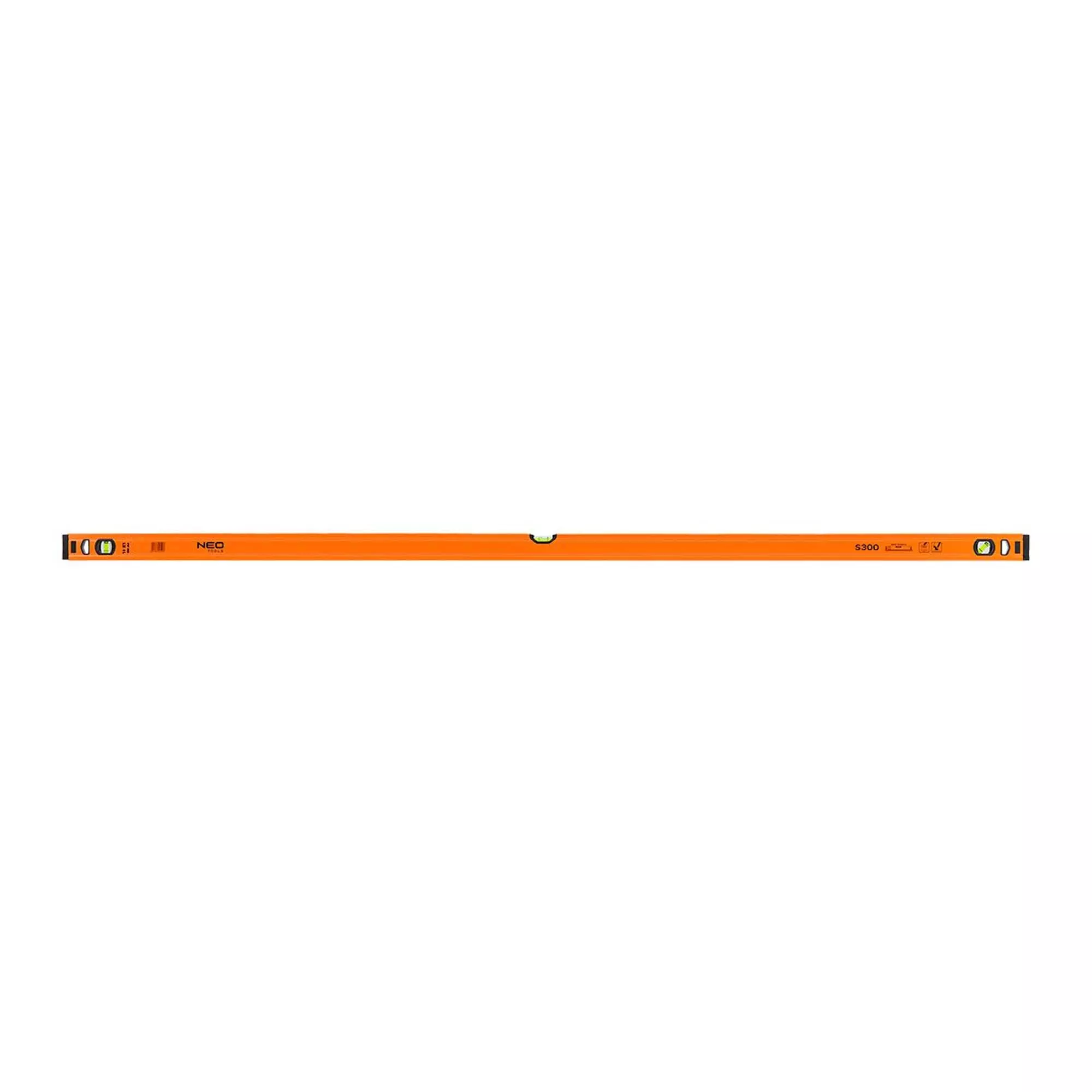 Уровень алюминиевый NEO TOOLS, спиртовой S 300, 3 флакона, 180 см (71-137) Уровень алюминиевый NEO TOOLS, спиртовой S 300, 3 флакона, 180 см (71-137)