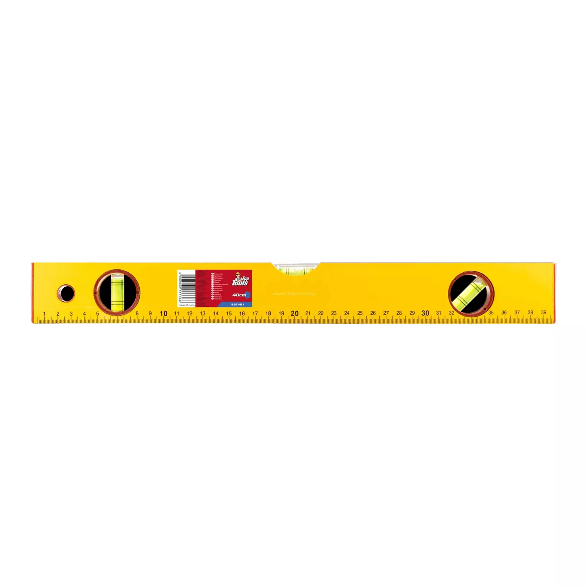 Уровень Top Tools алюминиевый тип 400 40 см (29C401) Уровень Top Tools алюминиевый тип 400 40 см (29C401)