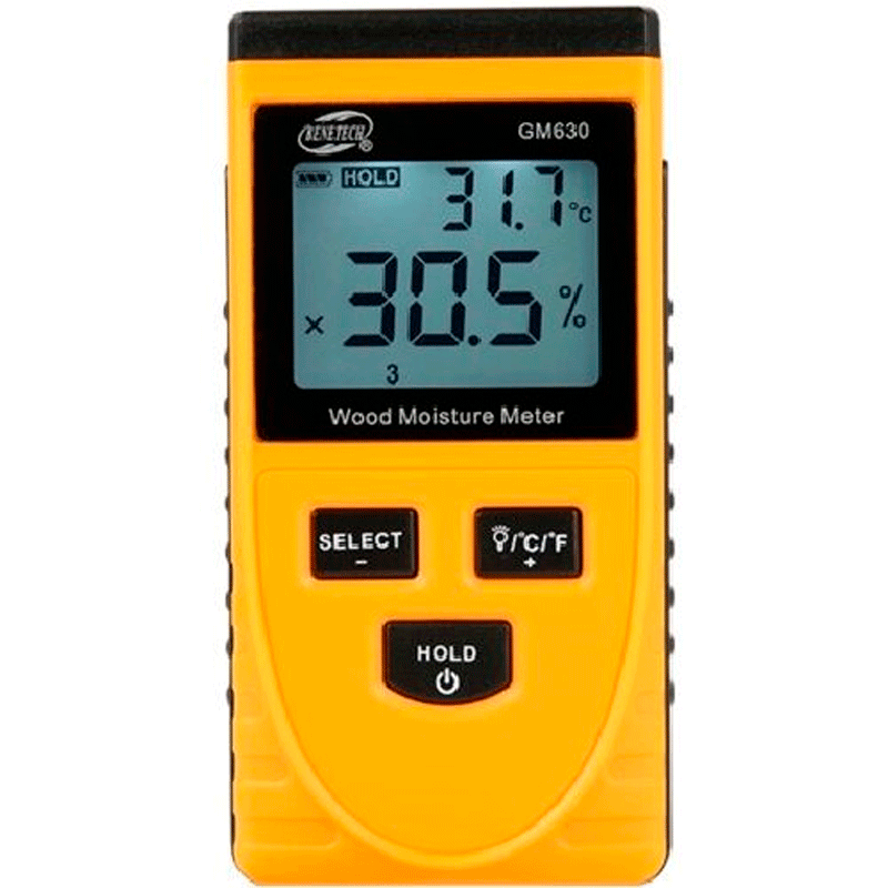 Влагомер бесконтактный для древесины BENETECH (8 режимов пород) (GM630)