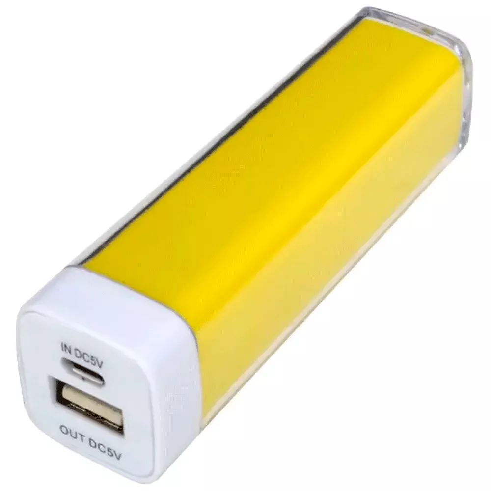 Внешнее зарядное устройство Power Bank DOCA D-Lipstick HT-2600 (2600mAh), желтый (111-1015yellow)