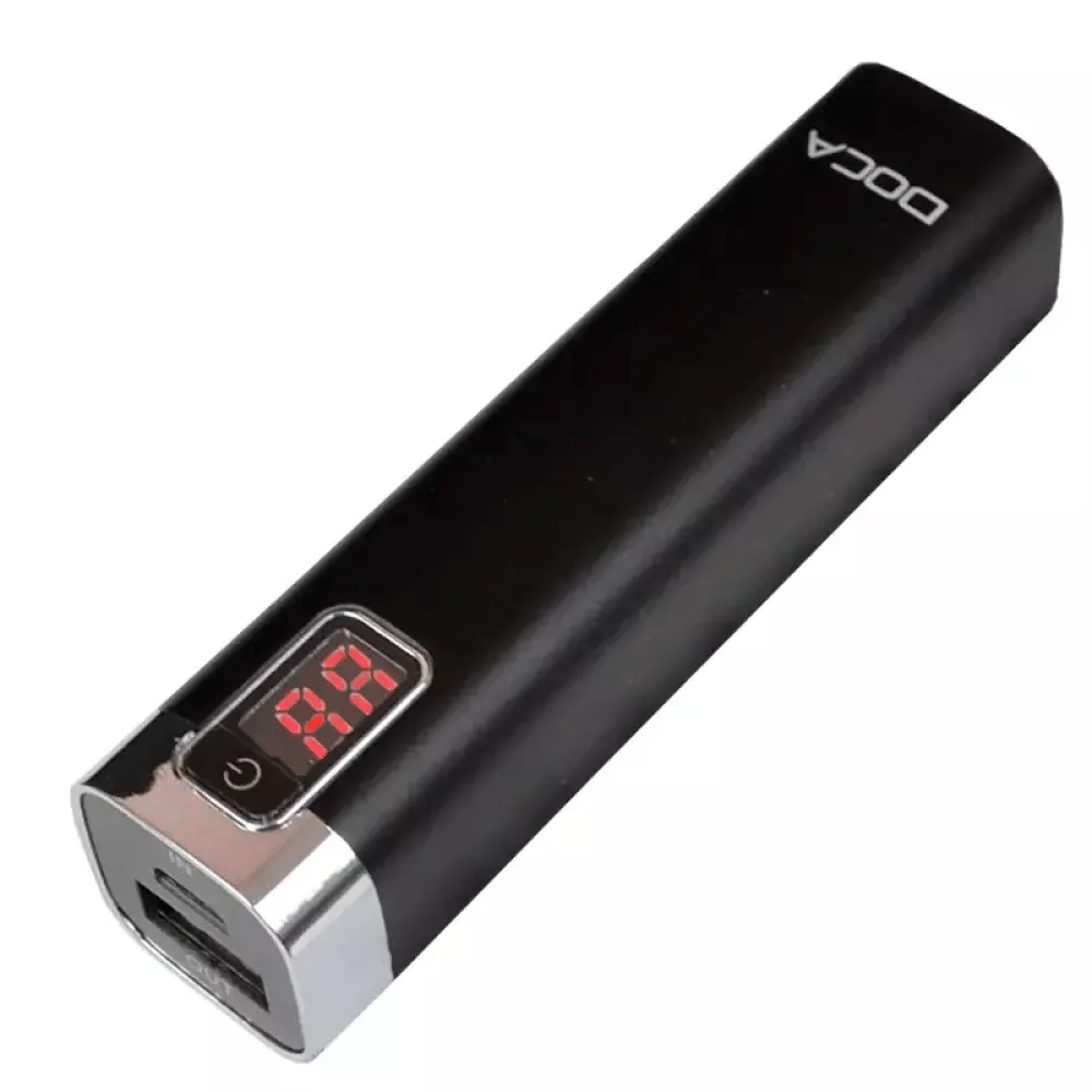 Внешнее зарядное устройство Power Bank DOCA D516 (2600mAh), черный (111-1002black) Внешнее зарядное устройство Power Bank DOCA D516 (2600mAh), черный (111-1002black)