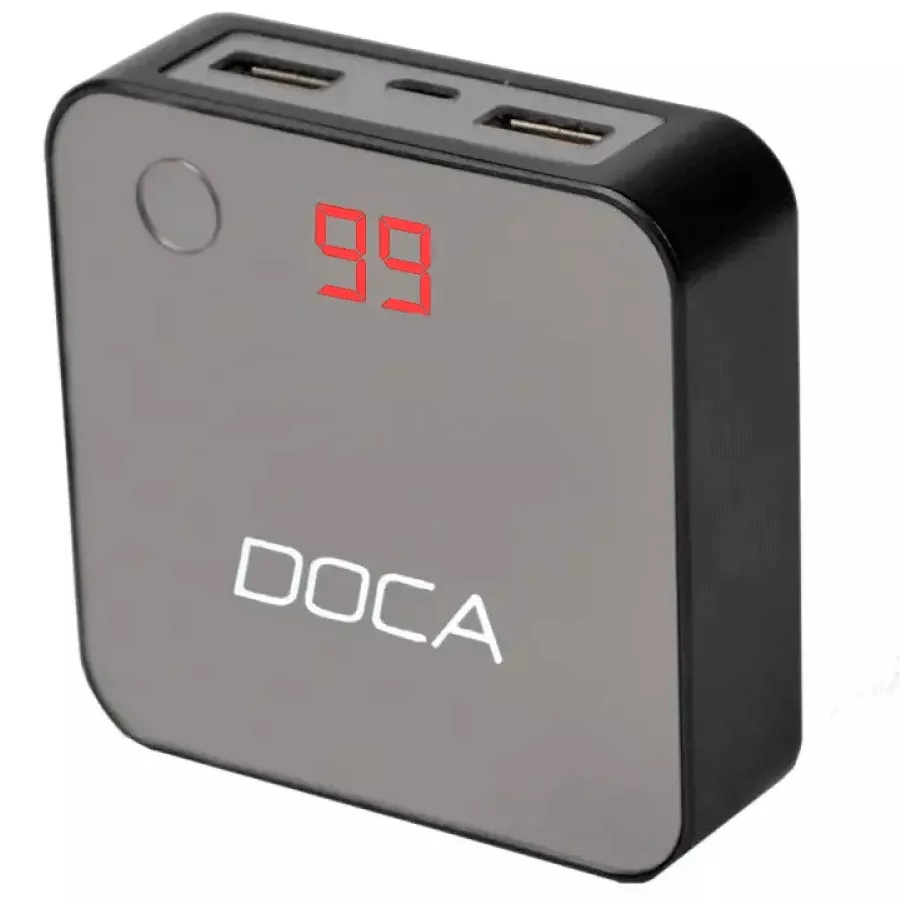 Внешнее зарядное устройство Power Bank DOCA D525 (8400mAh), чёрный (111-1006black)