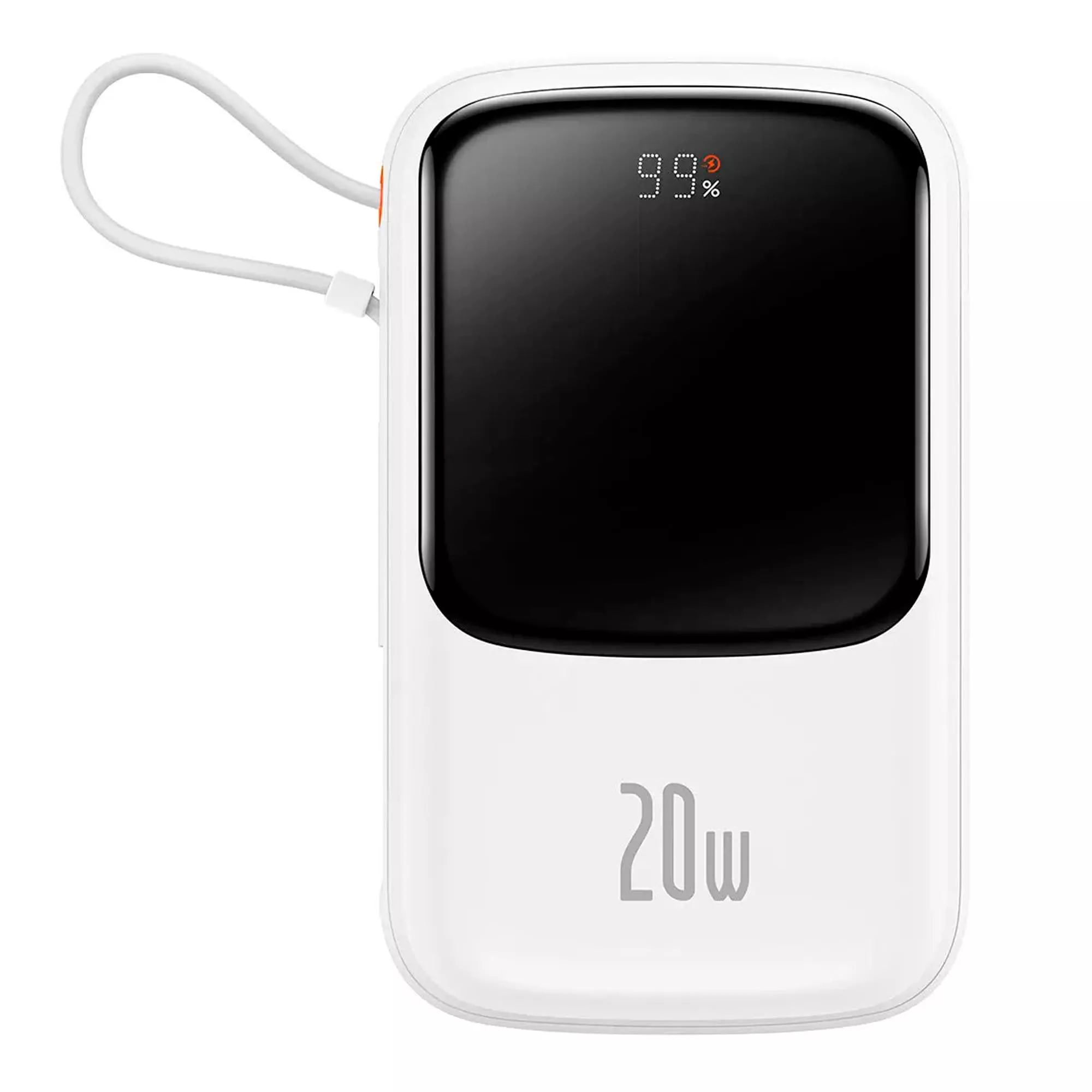 Зовнішній акумулятор Baseus Qpow Pro 10000mAh 20W + Lightning cable White (PPQD020002) Зовнішній акумулятор Baseus Qpow Pro 10000mAh 20W + Lightning cable White (PPQD020002)