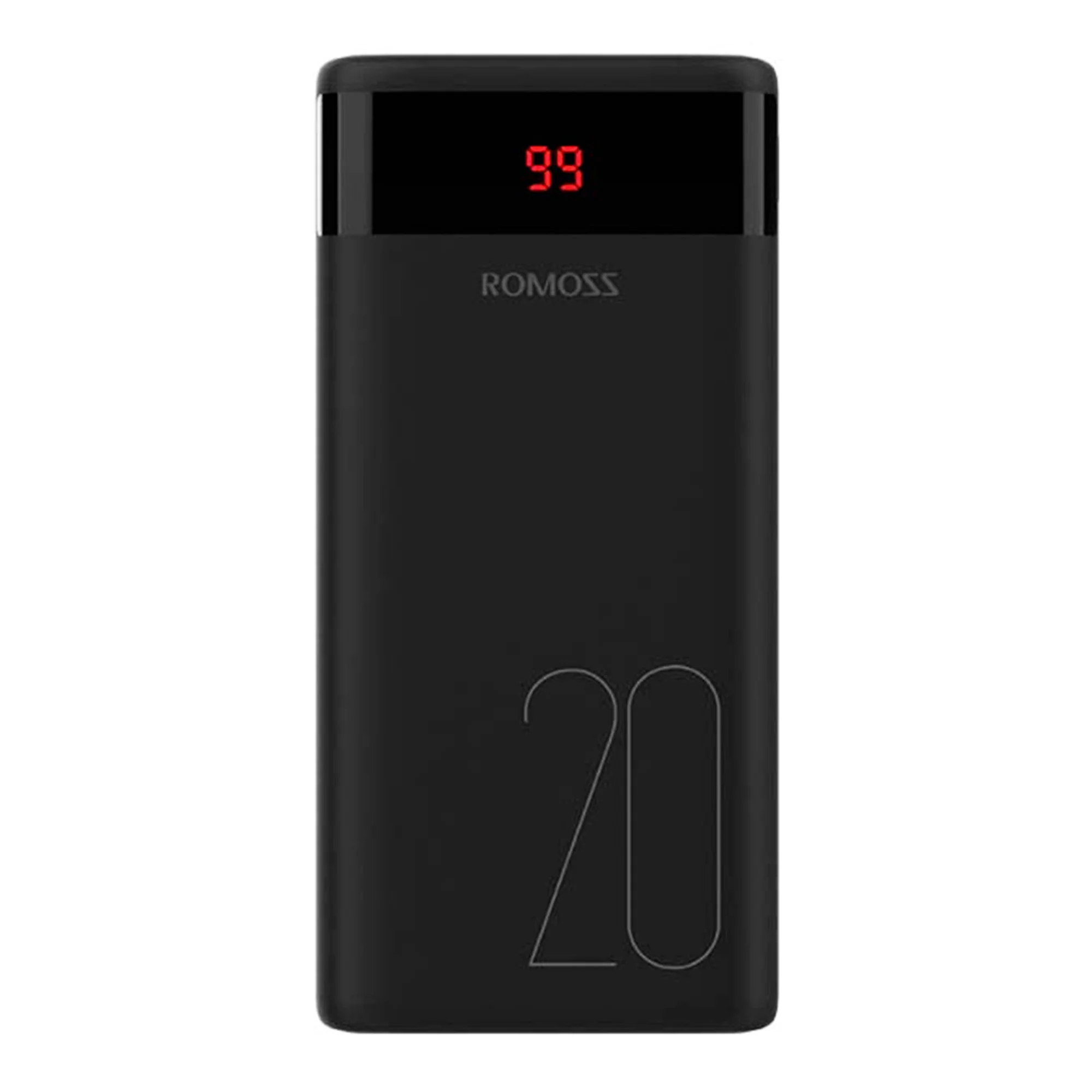 Зовнішній акумулятор Romoss Ares 20 20000mAh USB-C 2xUSB Lightning micro Black (PB931019) Зовнішній акумулятор Romoss Ares 20 20000mAh USB-C 2xUSB Lightning micro Black (PB931019)