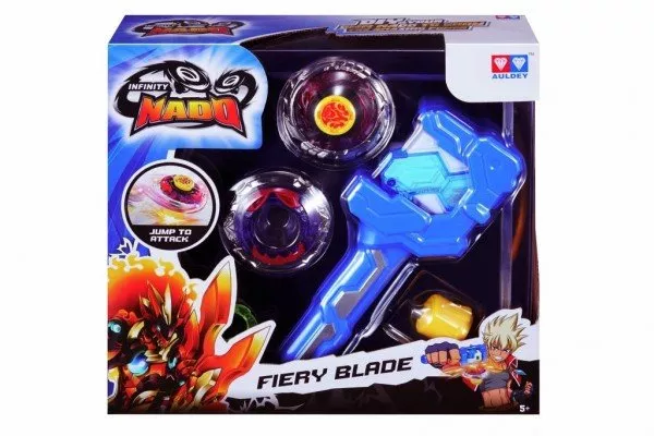 Волчок с пусковым устройством Auldey Infinity Nado Серия Атлетик Fiery Blade (YW624502 )